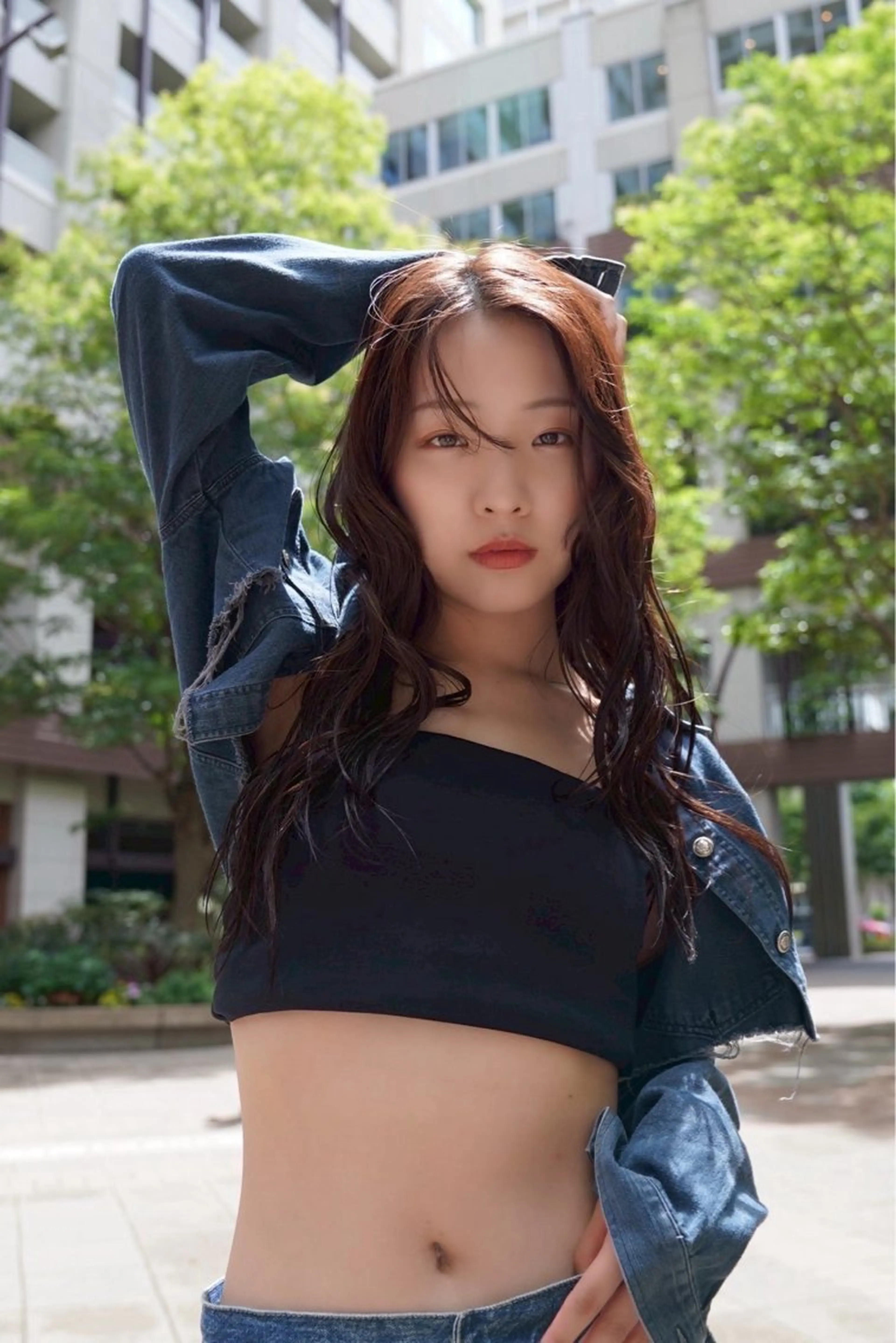 ロング パーマ VISAGE Quon所属・ボブ/レイヤー/ 透明感カラー/月島のヘアスタイル