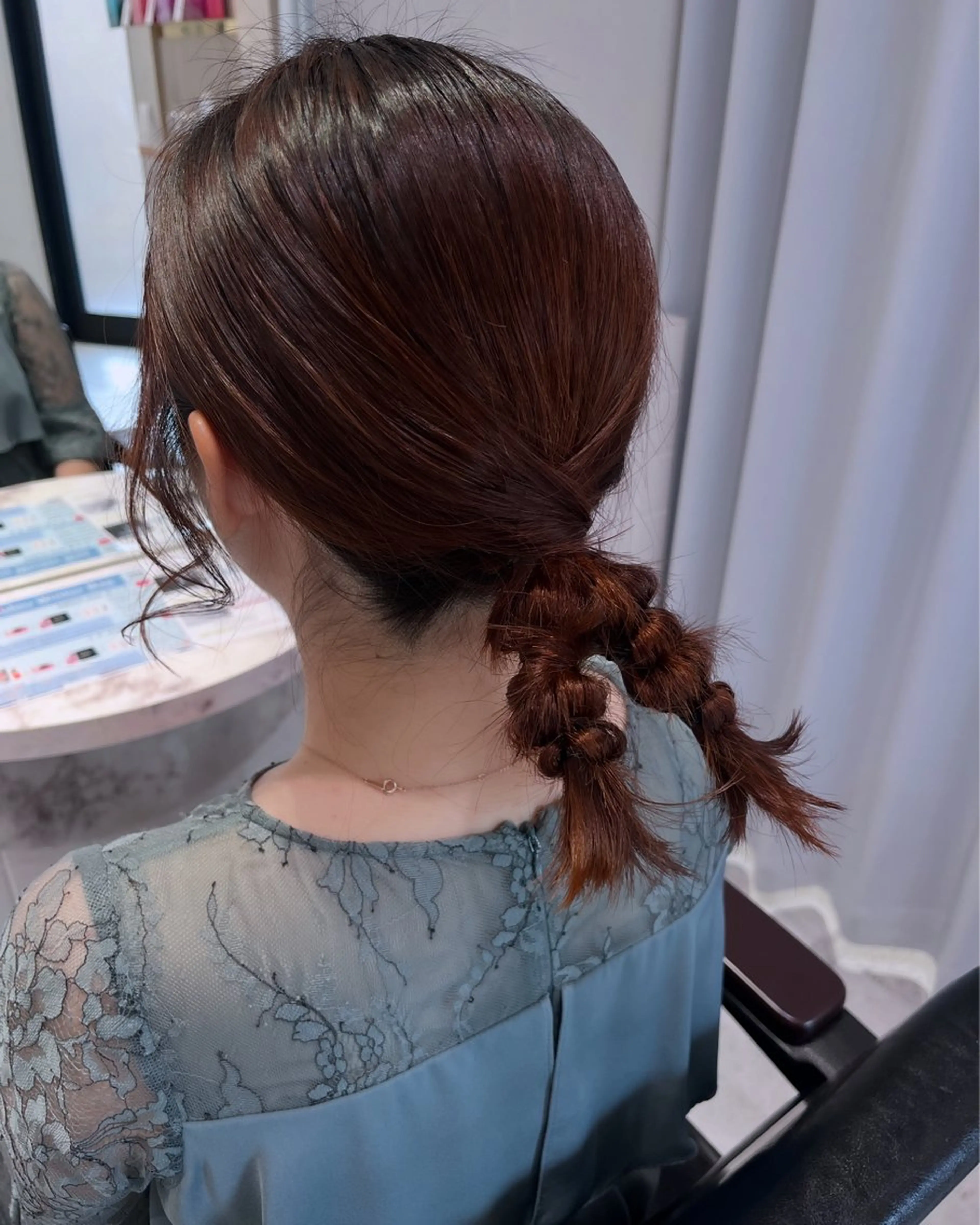 ミディアム ヘアアレンジ ボブ loulou所属・透明感カラー 💎飯塚ゆうきのヘアスタイル