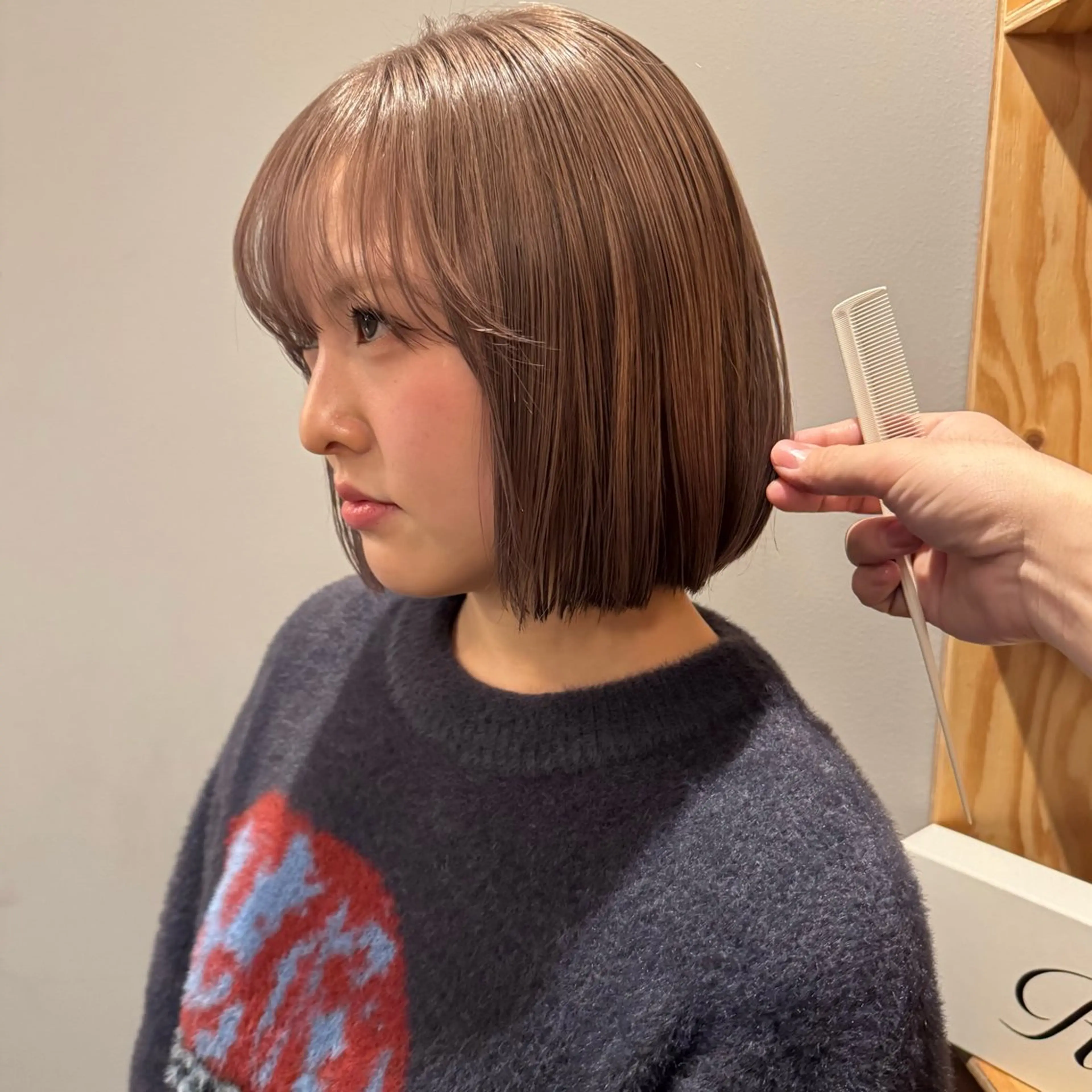 ショート カラー カット ヘアカラー トリートメント 🌿レイヤーボブ/パ ーマ🌿　木梨健太のヘアスタイル