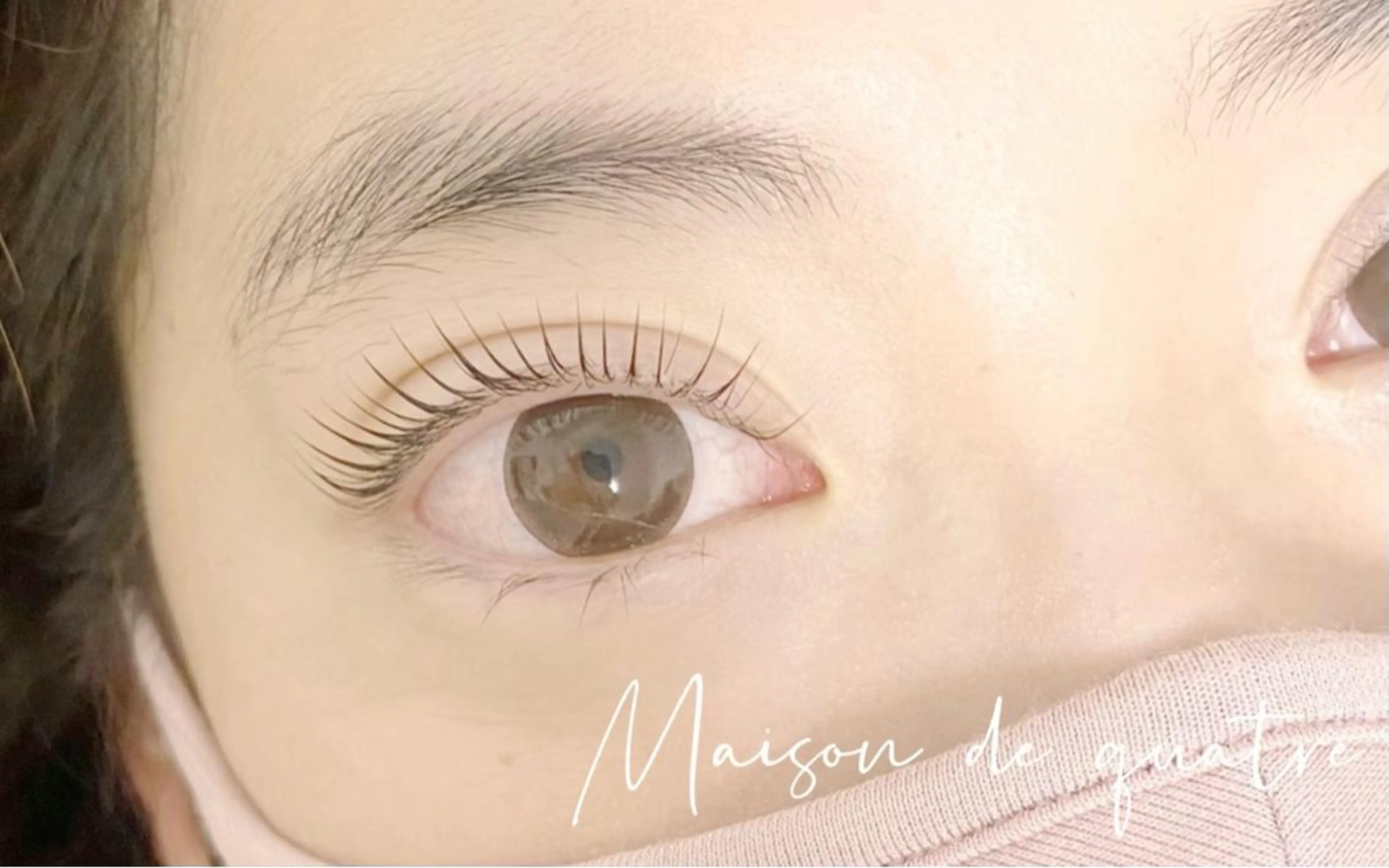 マツエク・マツパ ブラウンラッシュ カラーマツエク フラットラッシュ まつげパーマ ボリュームラッシュ Maison de quatreのマツエク・マツパデザイン