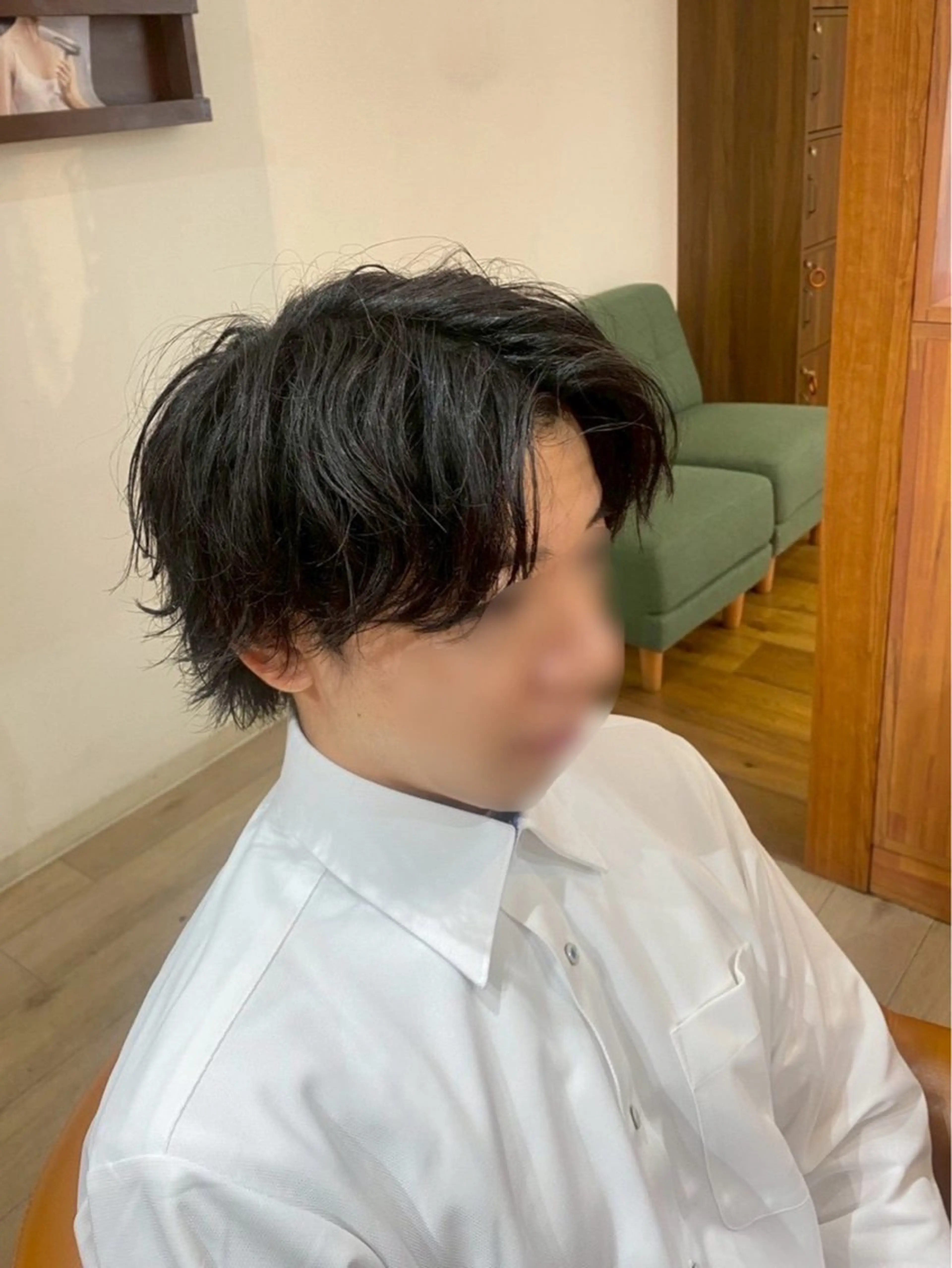 メンズ センターパート 刈り上げ 中島 正敏のヘアスタイル