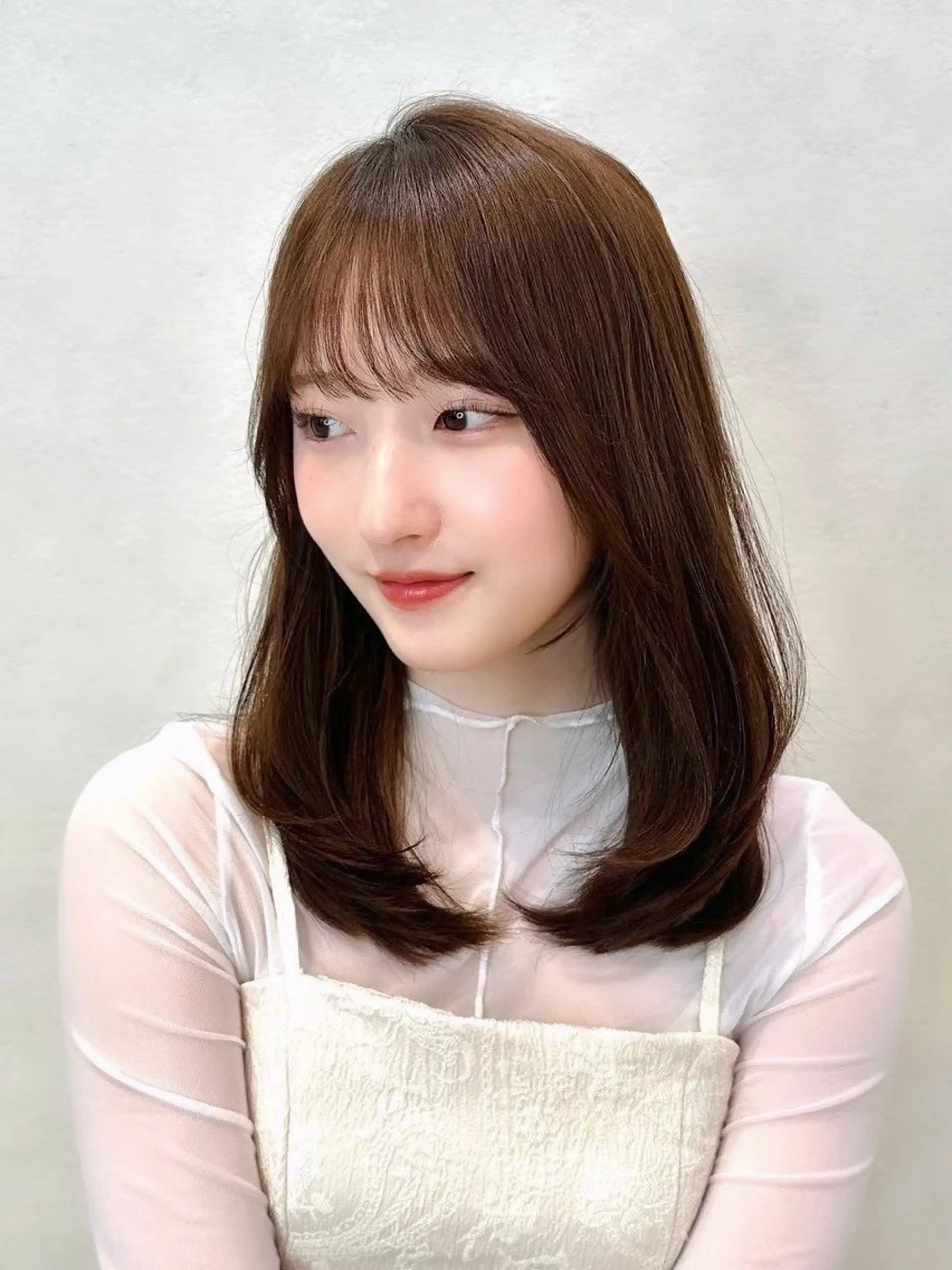 セミロング カラー パーマ 💍🧸カラーモデル 募集中🧸💍のヘアスタイル