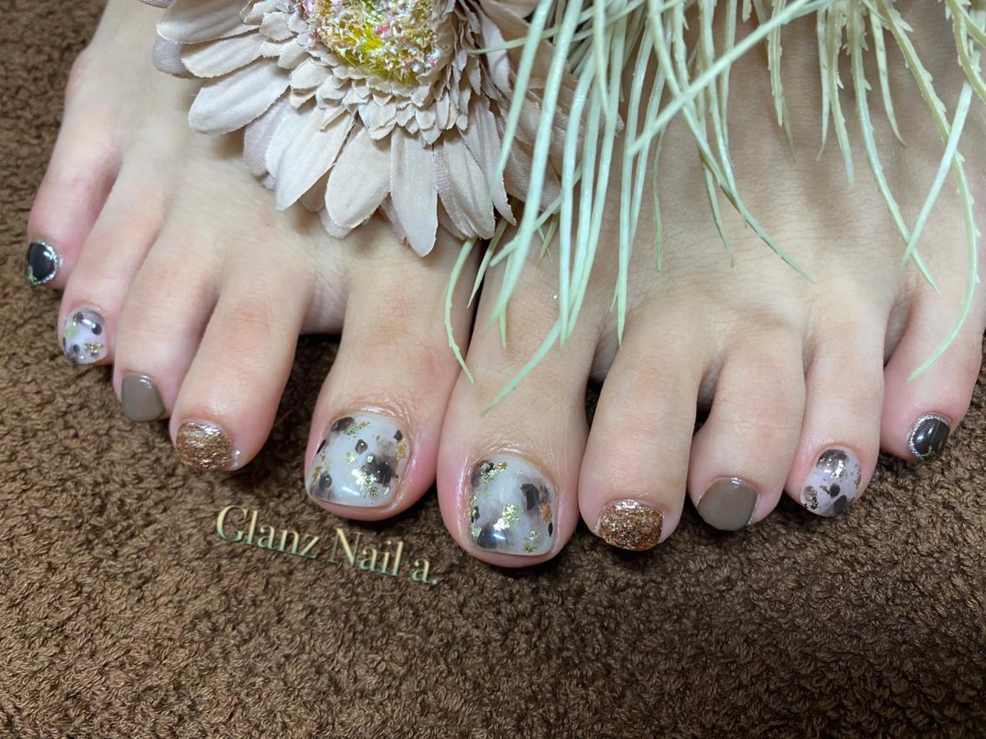 ネイル フットネイル Glanz  Nail aのネイルデザイン