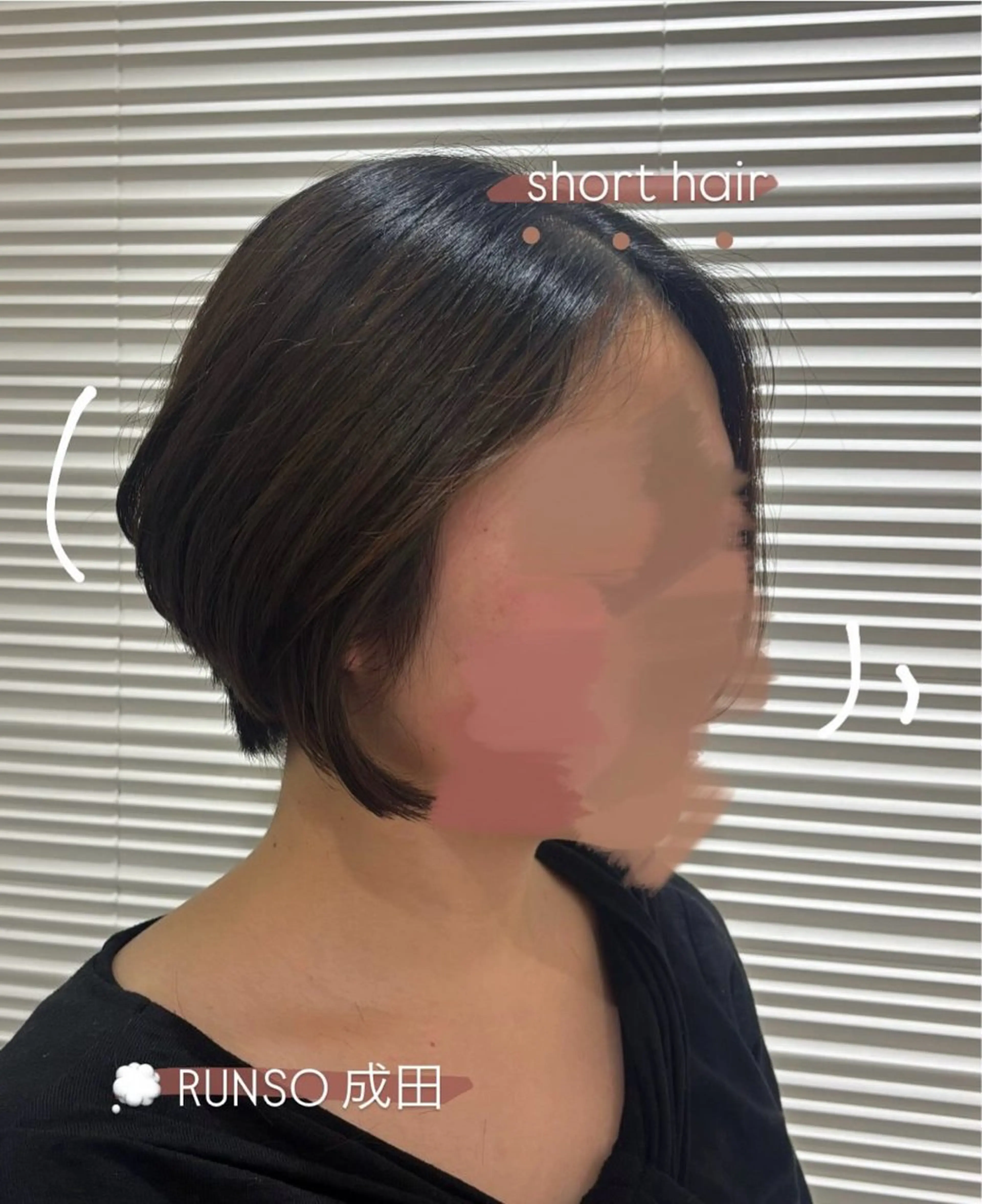 ショート ショートヘア カット RUNSO 成田所属・🕊️RUNSO_ SAKI🕊️のヘアスタイル