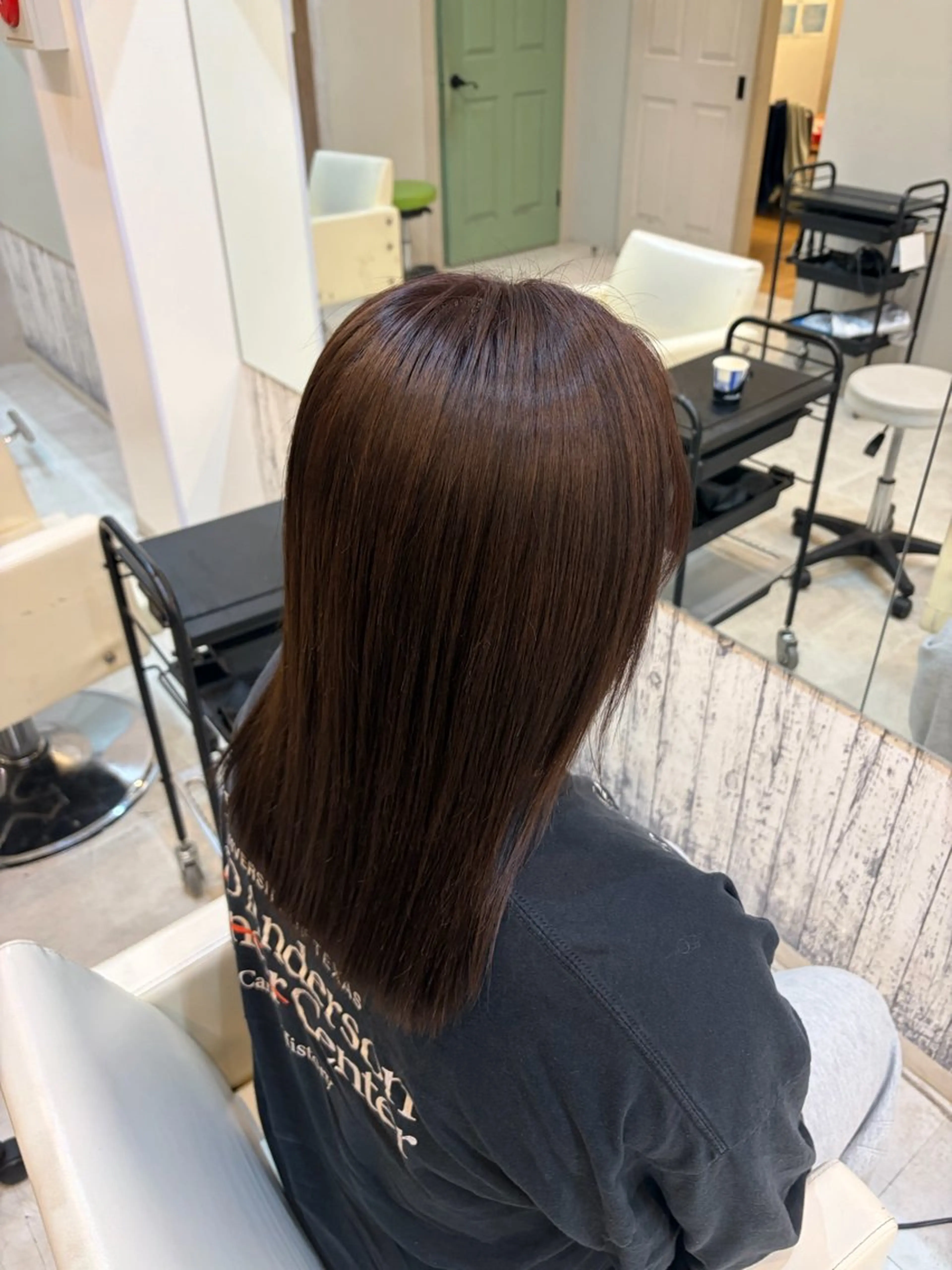 セミロング ヘアカラー りゅうせい ／モデル募集中のヘアスタイル