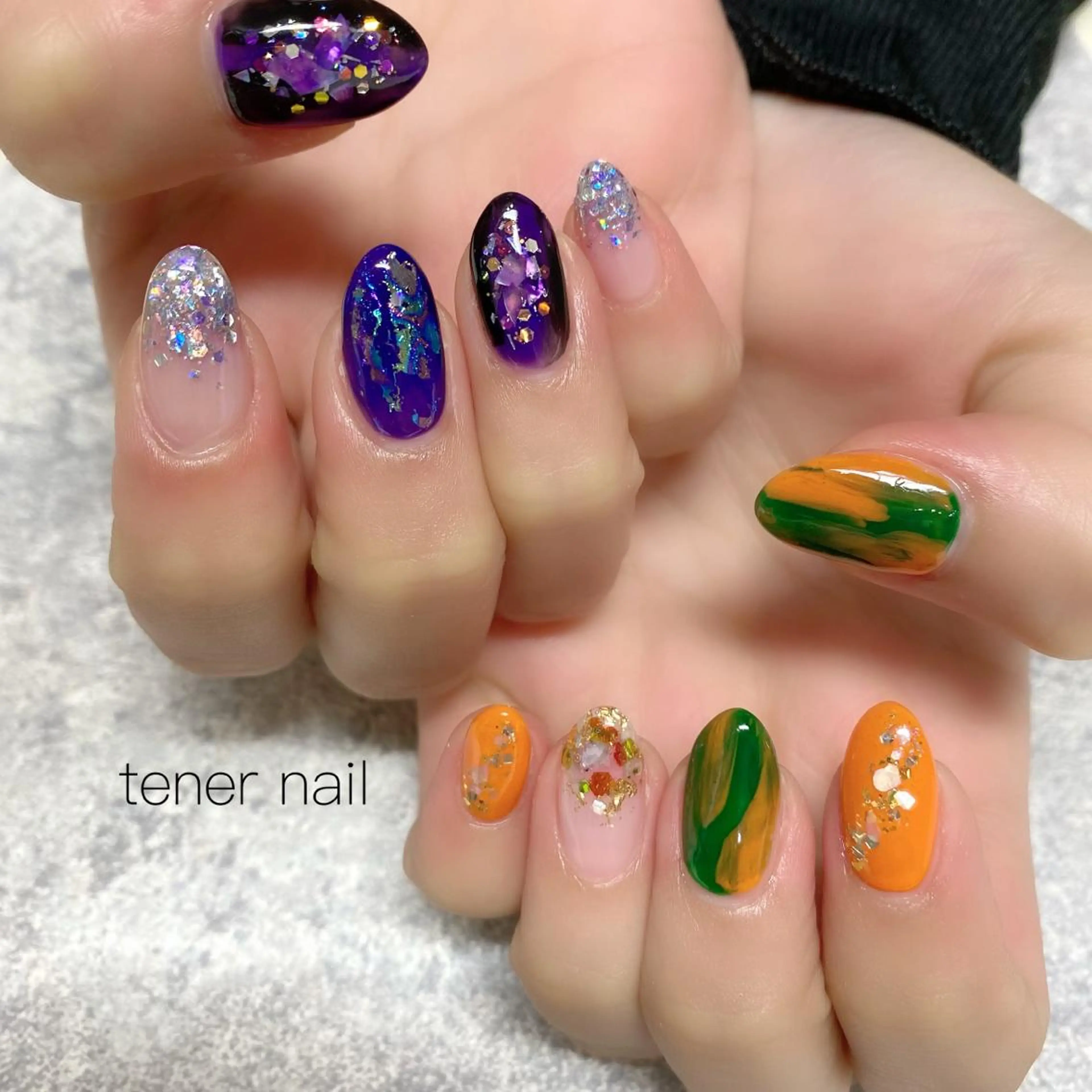 ネイル ハロウィン ニュアンスネイル tener  nail  テネルネイル所属・テネルネイル tener nailのネイルデザイン
