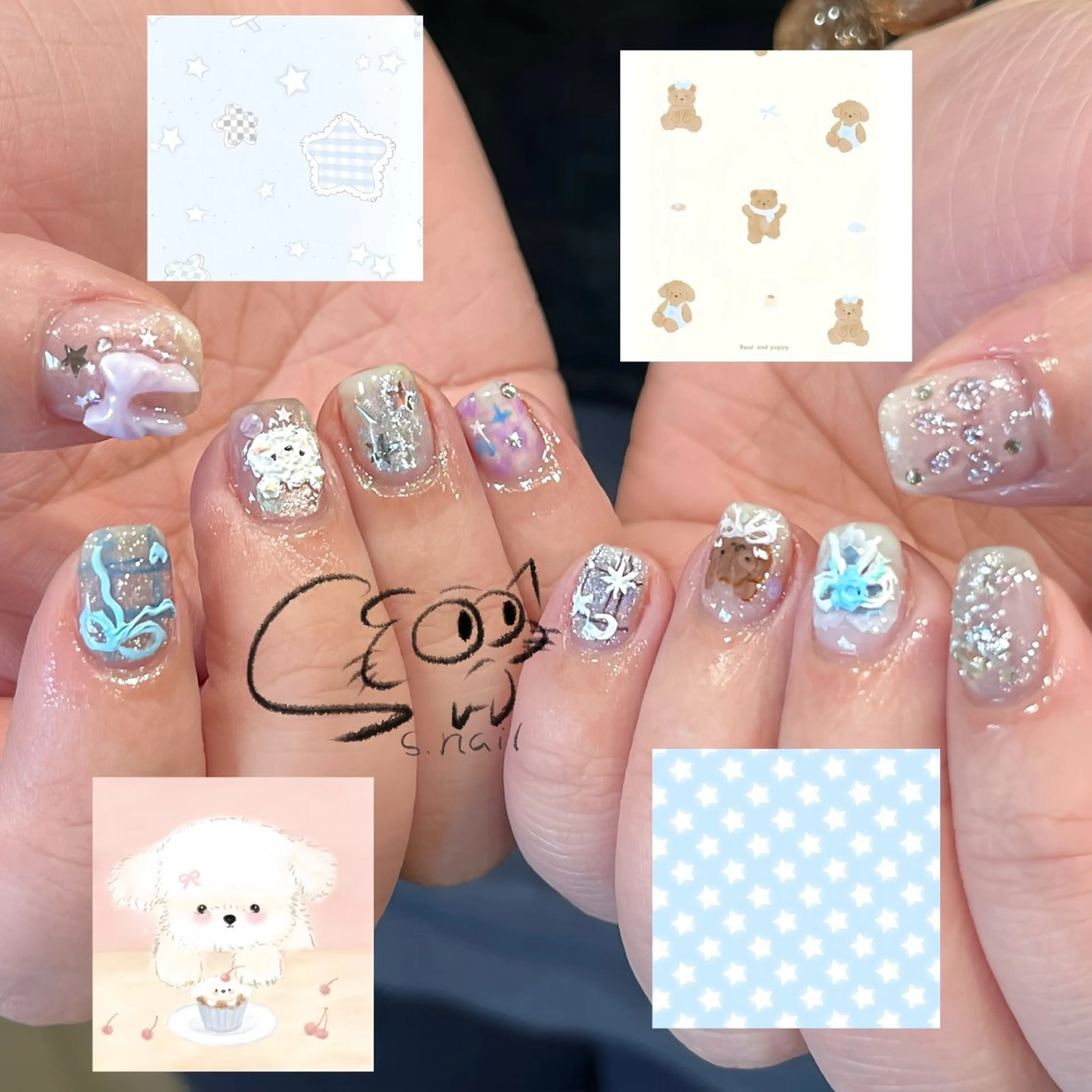 ネイル アートネイル チークネイル フレンチネイル グラデーション マグネットネイル ハンドネイル S.nail所属・S.nail _のネイルデザイン