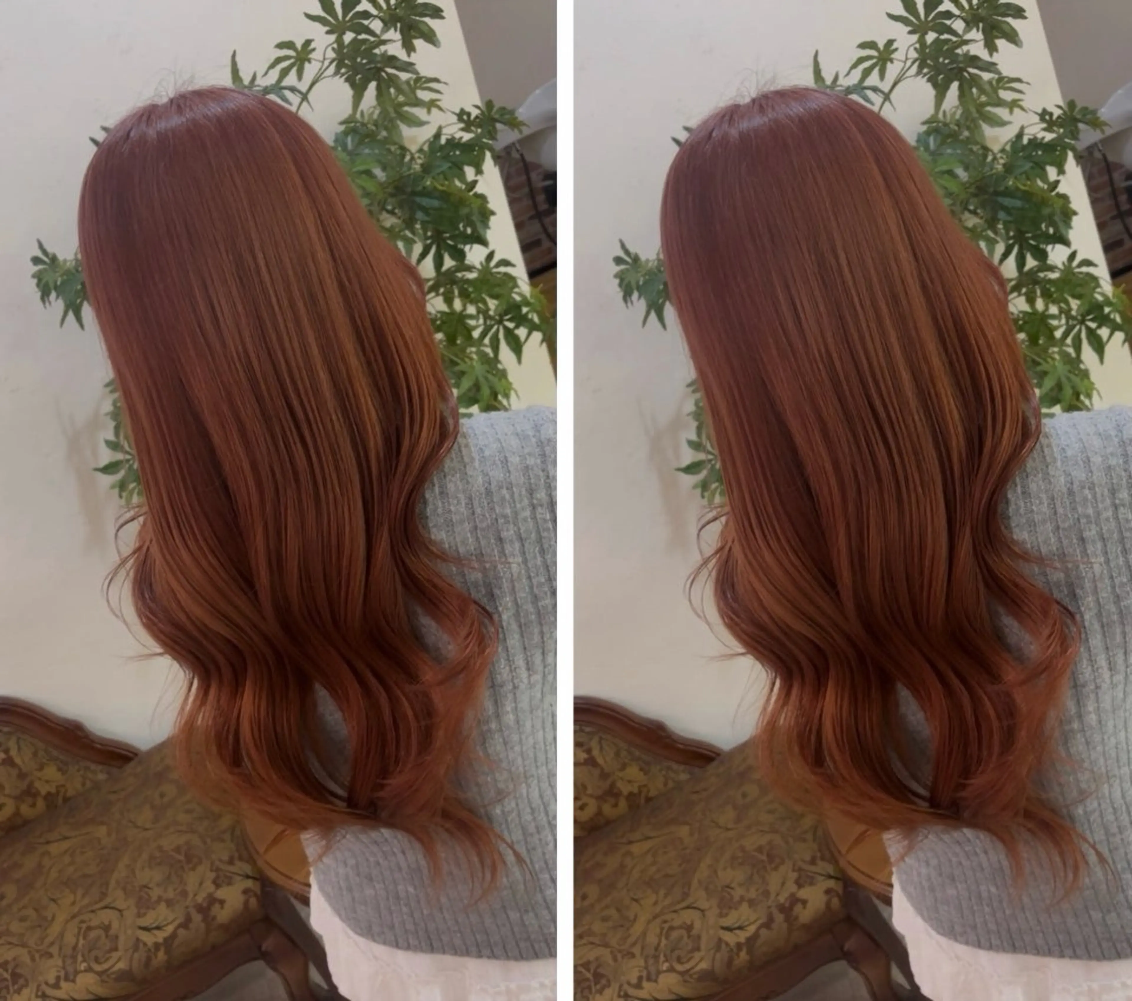 ロング 卒業式のヘアスタイル ヘアカラー 飯星慧斗 /ブリーチ、縮毛矯正のヘアスタイル