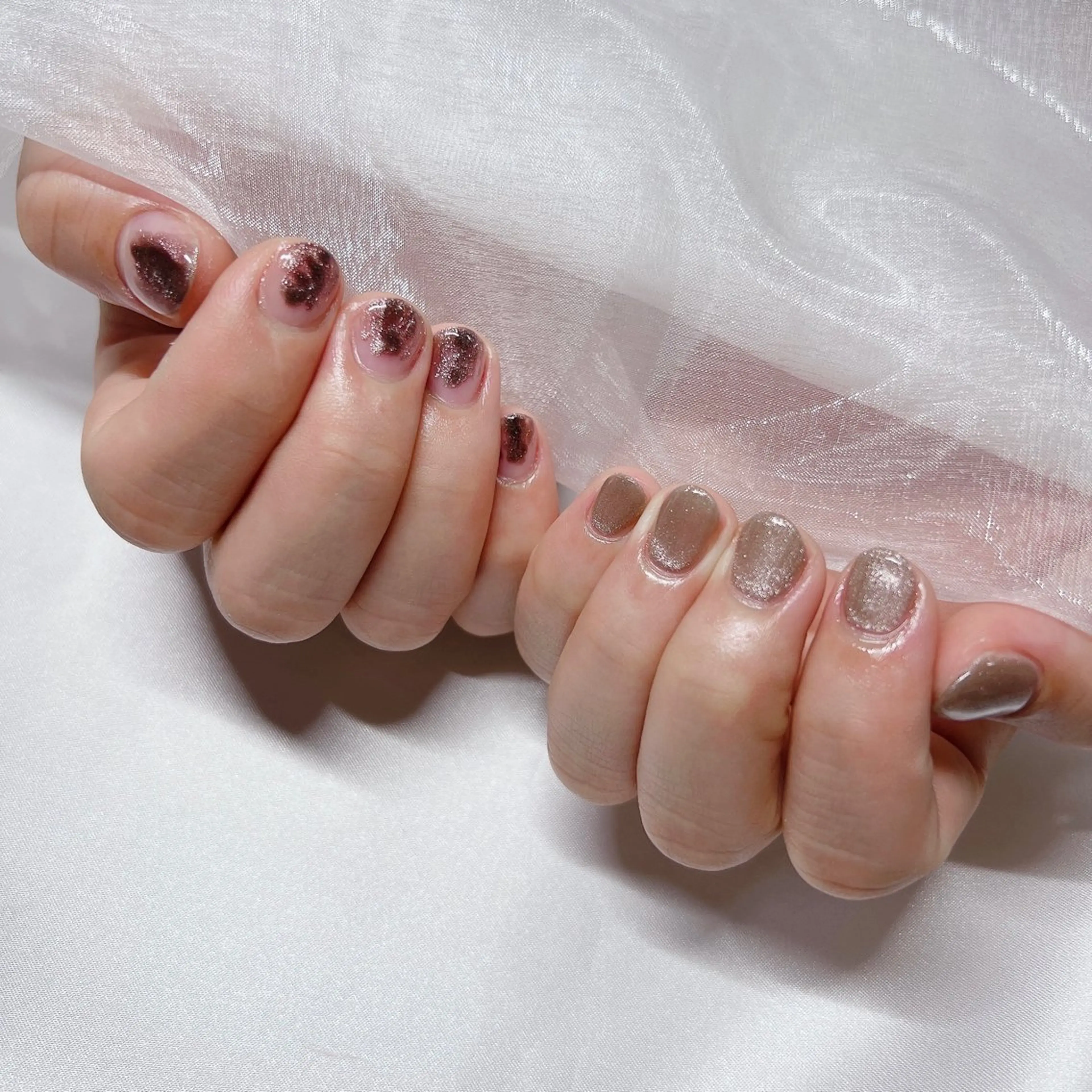 ネイル ジェルネイル 韓国ネイル マグネットネイル 持ち込み ニュアンスネイル -nail salon-Reward所属・nail salon Rewardのネイルデザイン