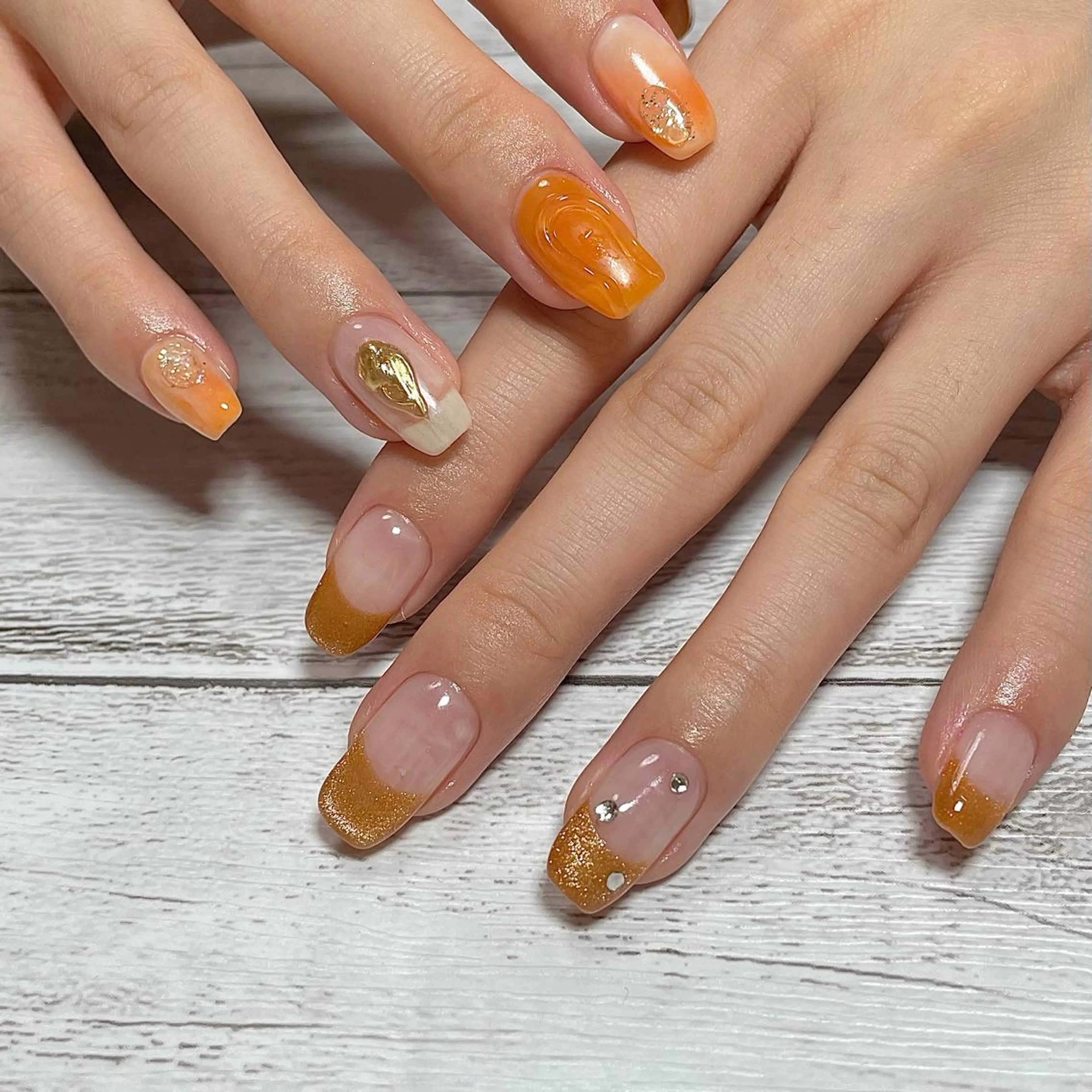 ネイル 持ち込み ハンドネイル Nailsalon BLOOM🌷 山崎のネイルデザイン