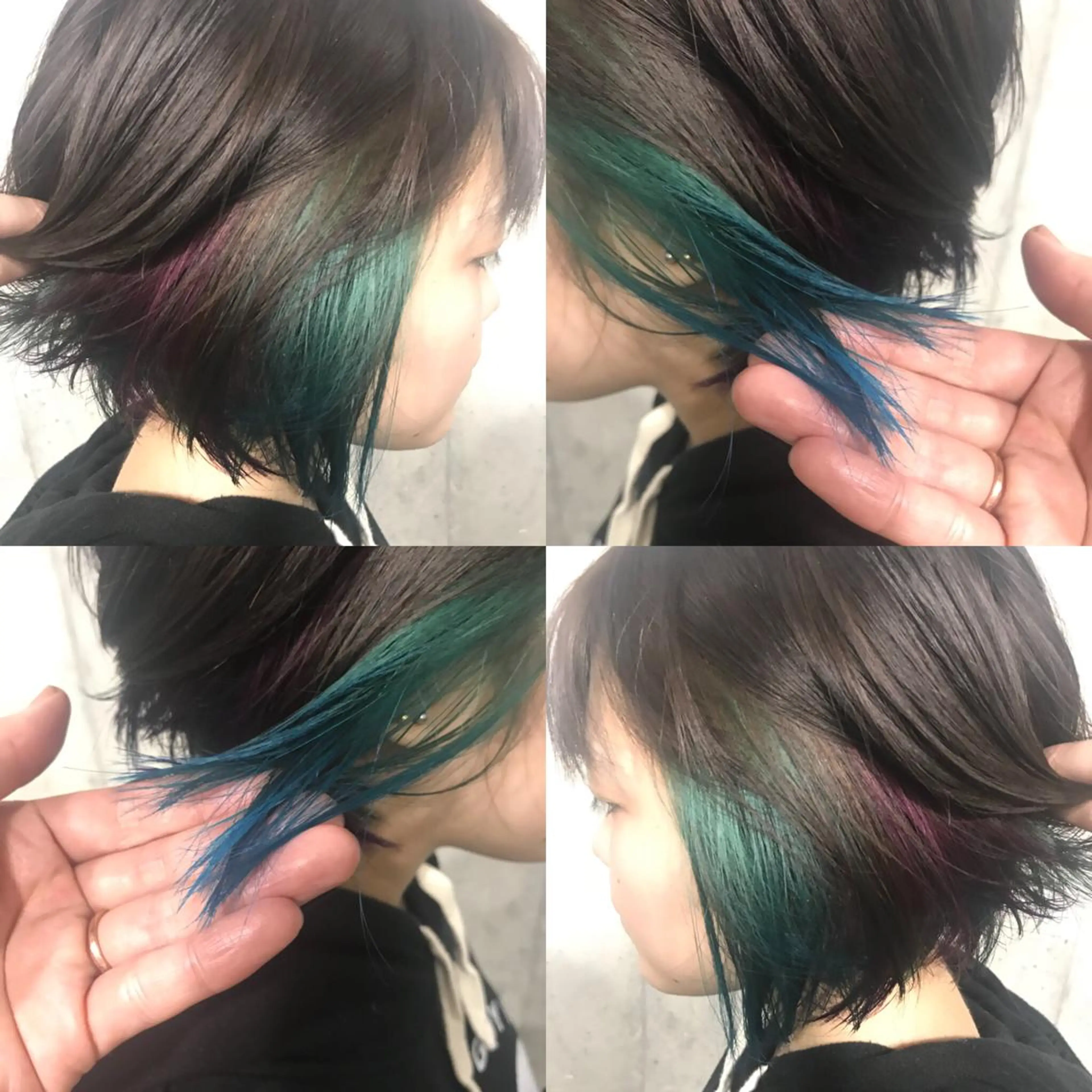 ショート カラー パーマ ヘアアレンジ メンズ キッズ ネイル マツエク・マツパ メンズインナーカラー インナーカラー サロンドミルク 原宿のヘアスタイル