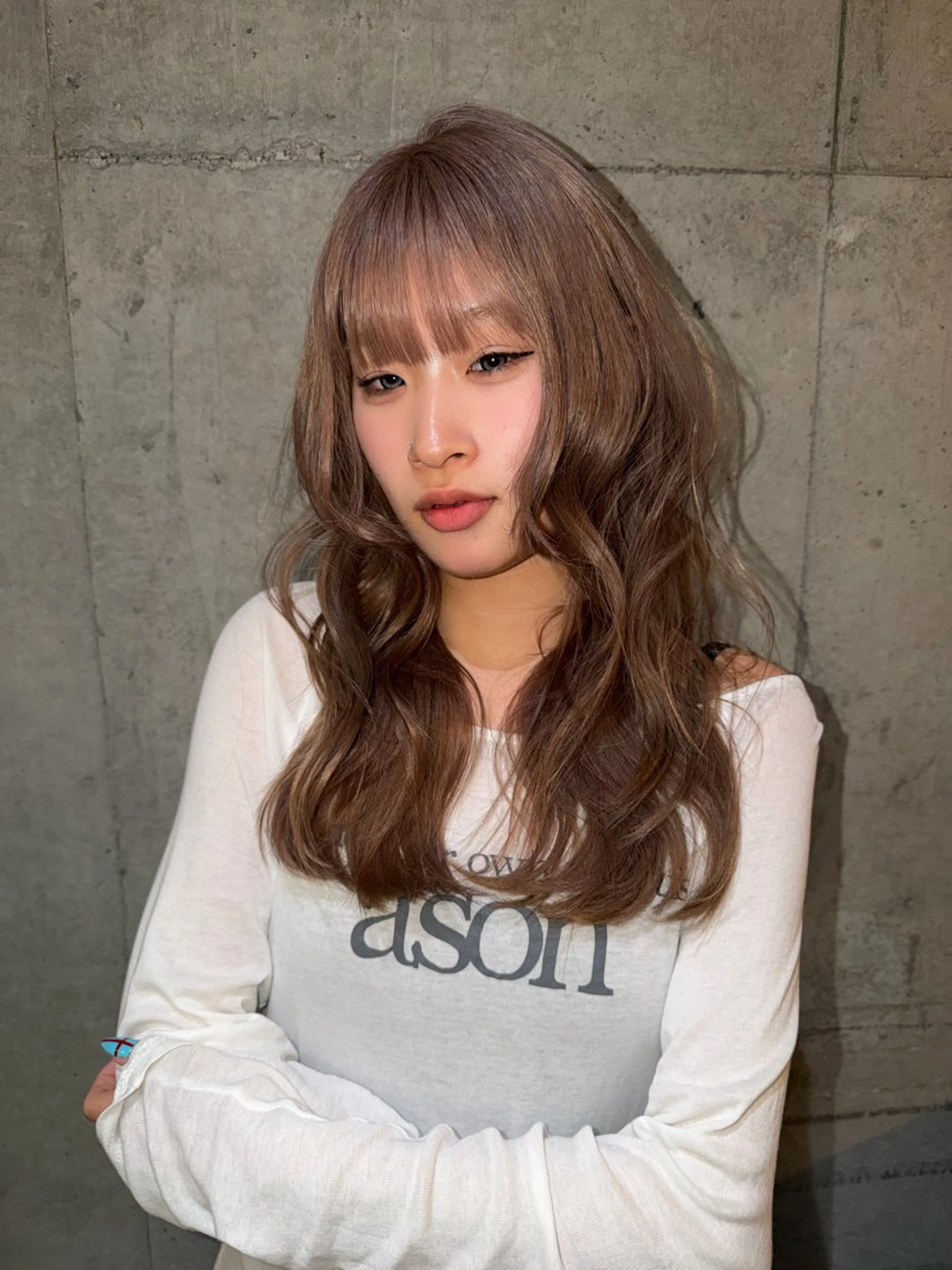 ロング カラー ベージュカラー 🫧カラーモデル募集 🫧Hiyuのヘアスタイル