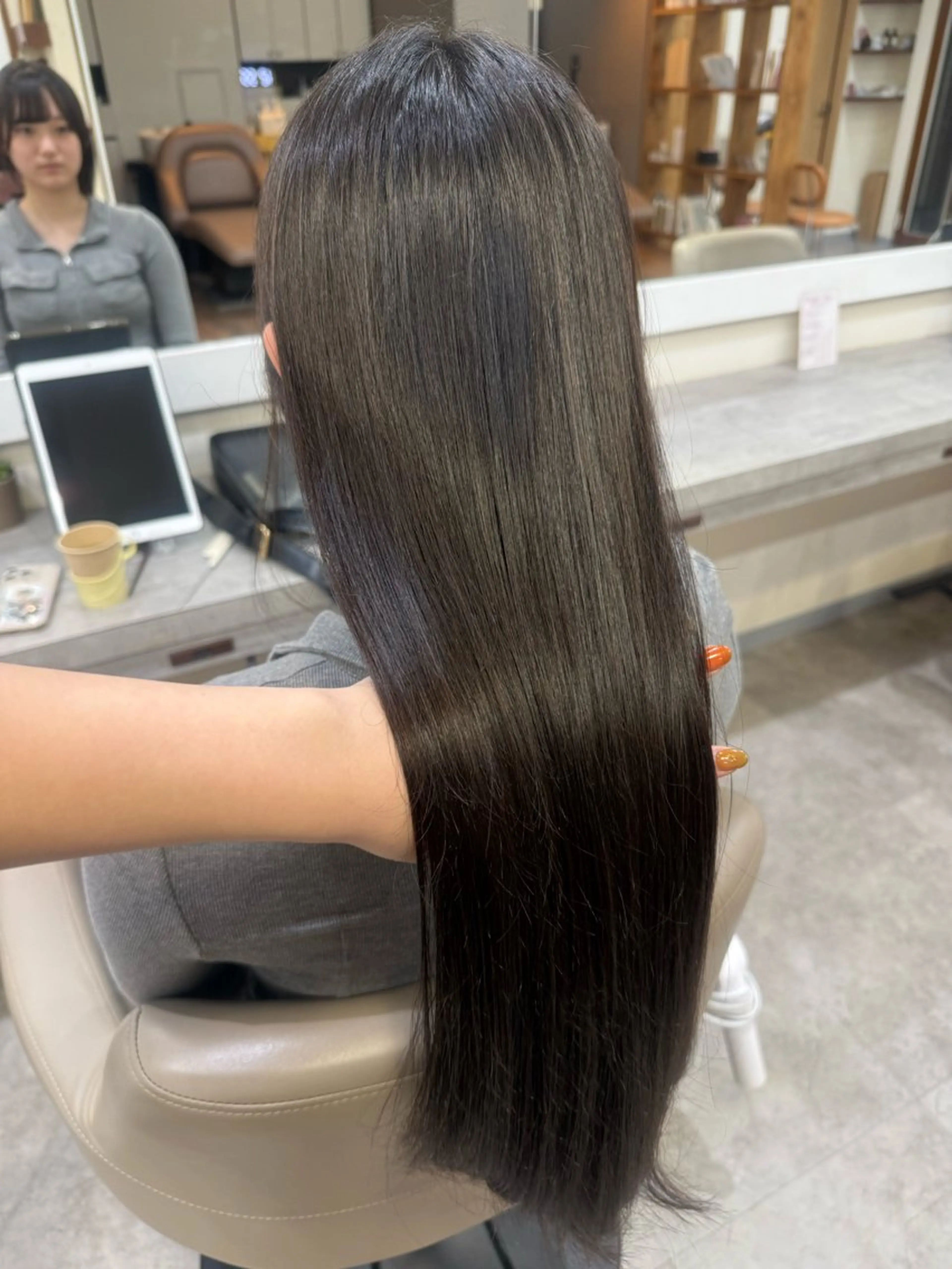 ロング 髪質改善 ロング トリートメント トリートメント 韓国風パーマ/ヘア セット/店長みづきのヘアスタイル