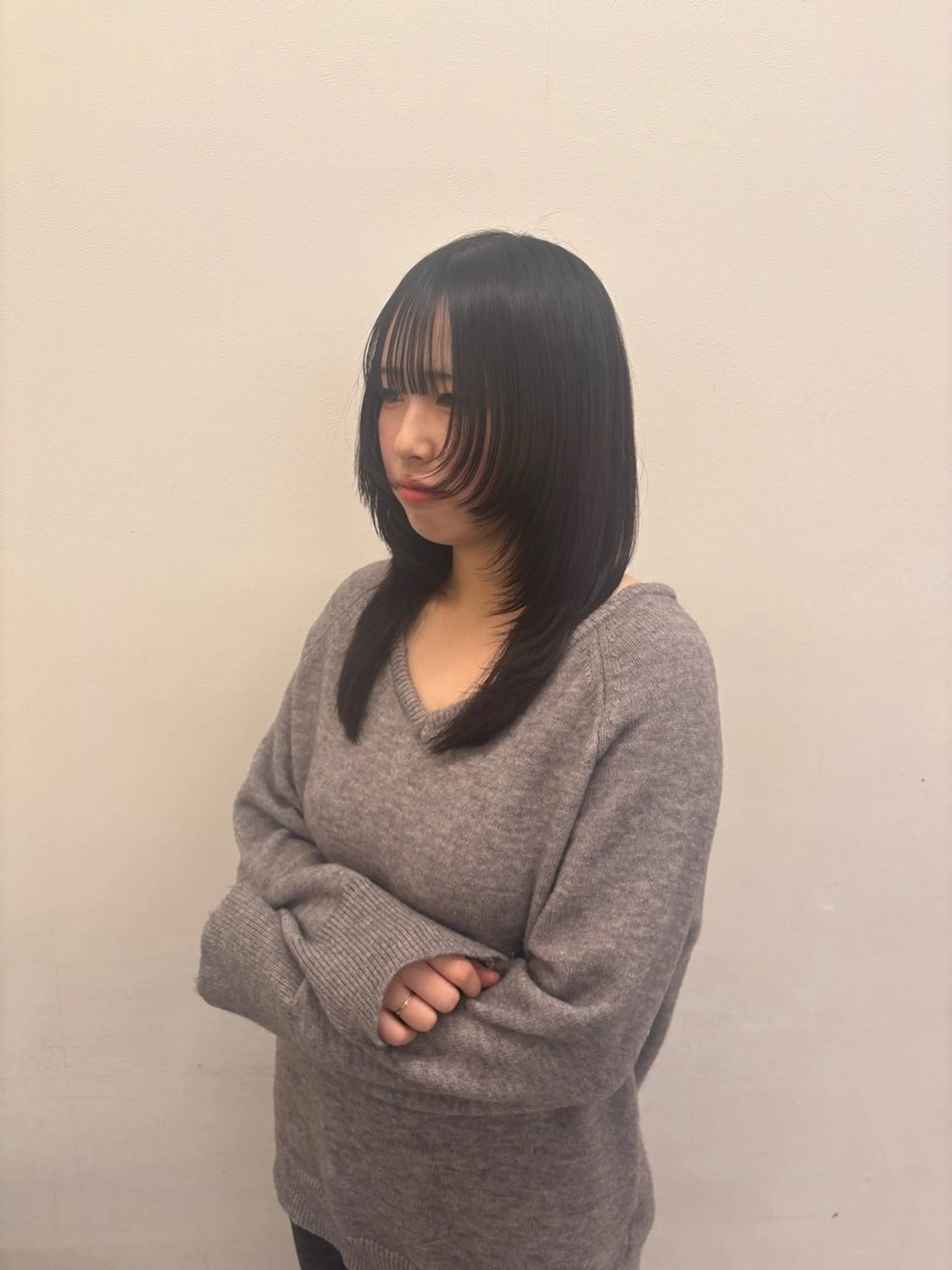 ロング ヘアカラー 縮毛矯正 🫧韓国/似合わせ ボブRION🫧のヘアスタイル