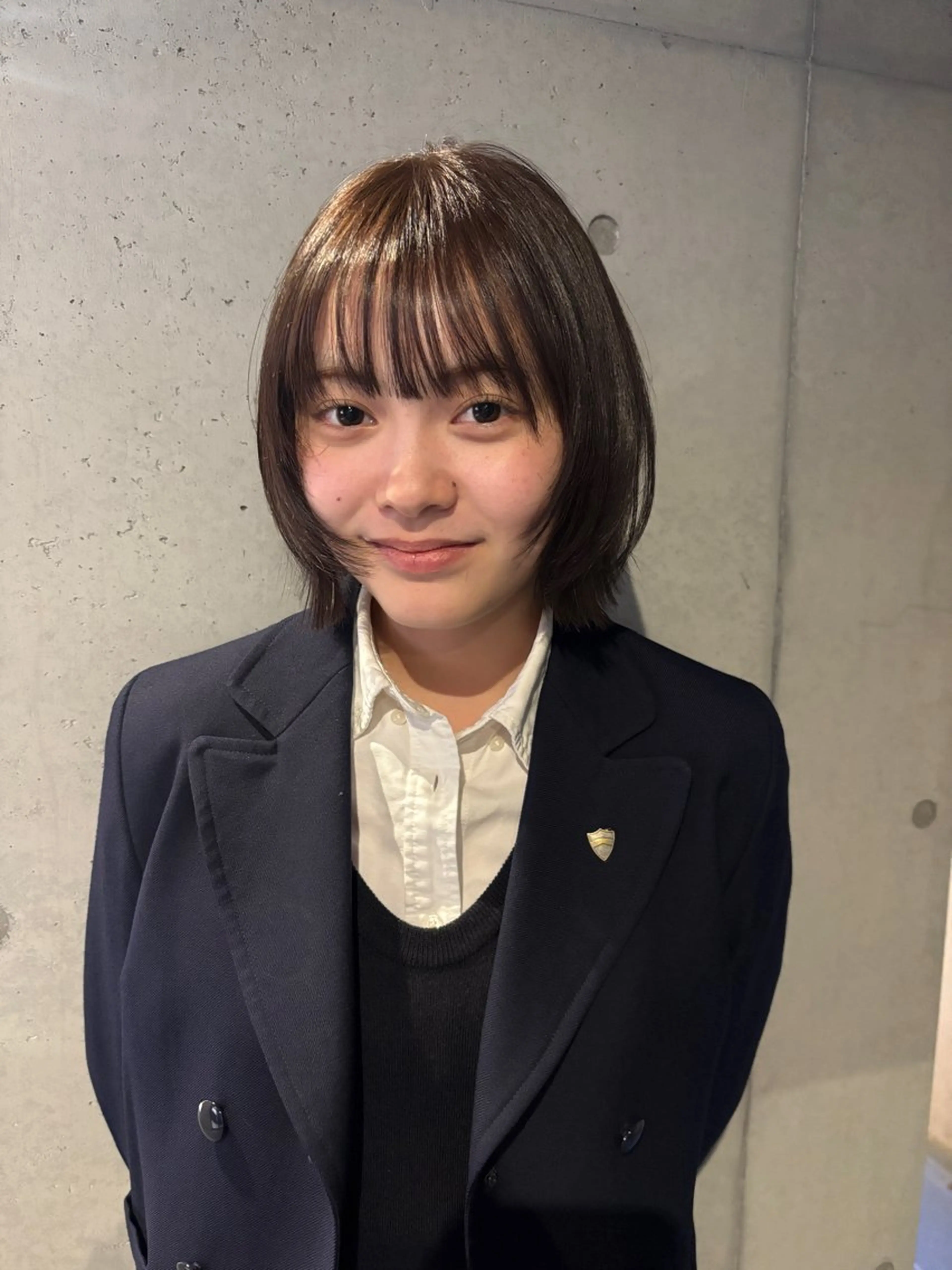 ミディアム カラー カット ヘアカラー トリートメント 韓国ヘア/wカラー レイヤー/RIN🎀のヘアスタイル