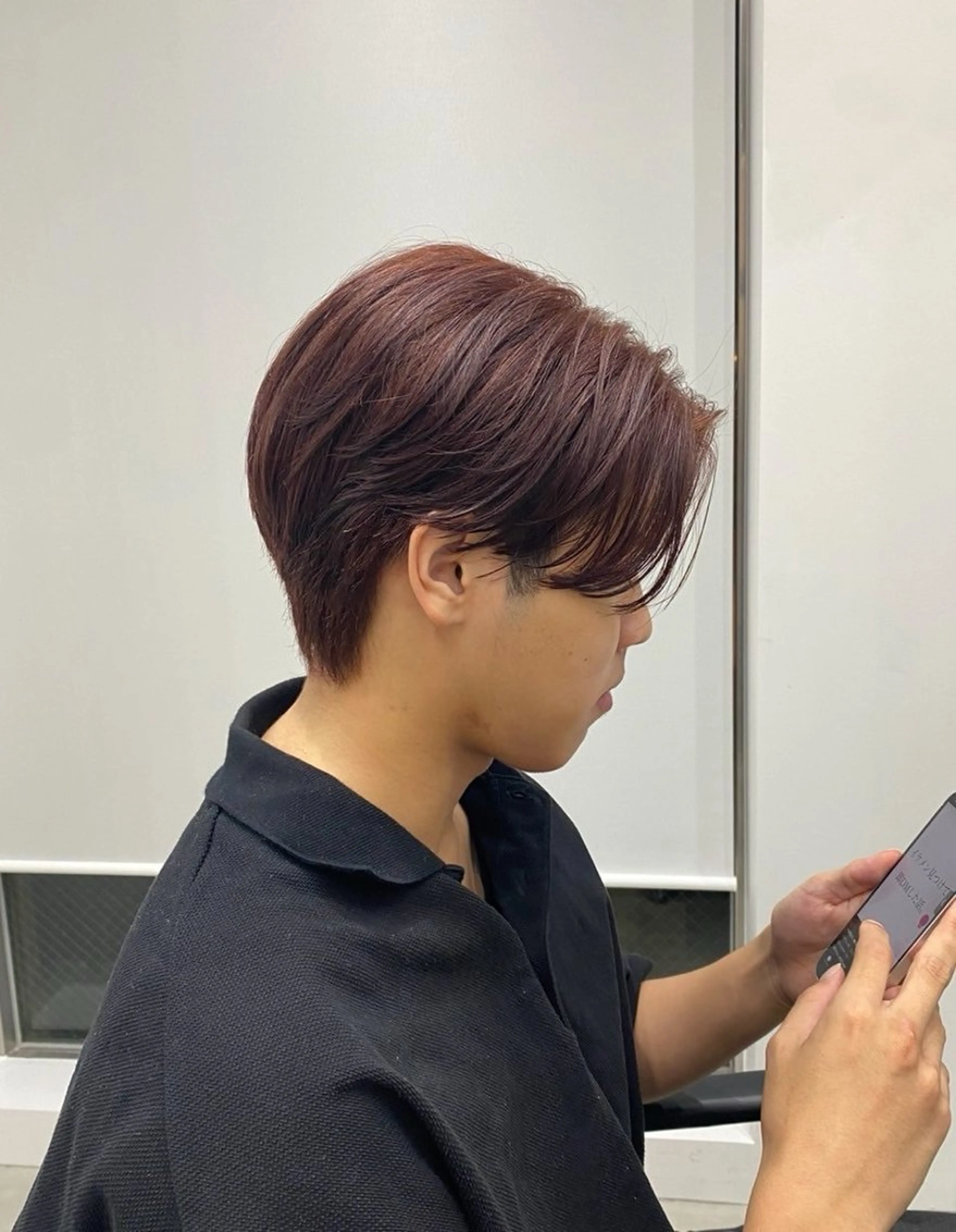 ミディアム カラー パーマ メンズ 夏果⭐︎fifth 天神 海外風パーマのヘアスタイル