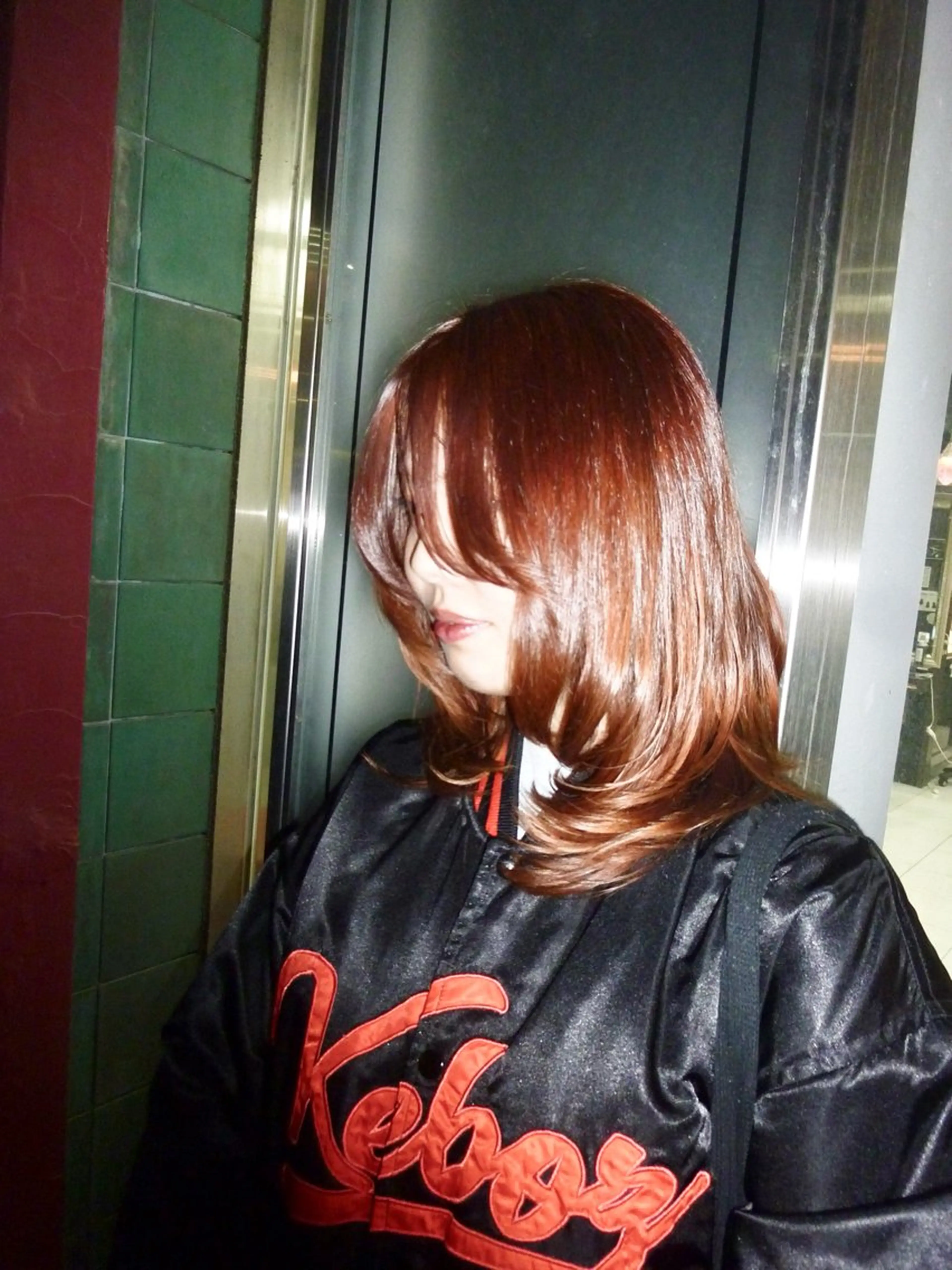 セミロング ヘアカラー 縮毛モデル募集🎵 蒼衣のヘアスタイル