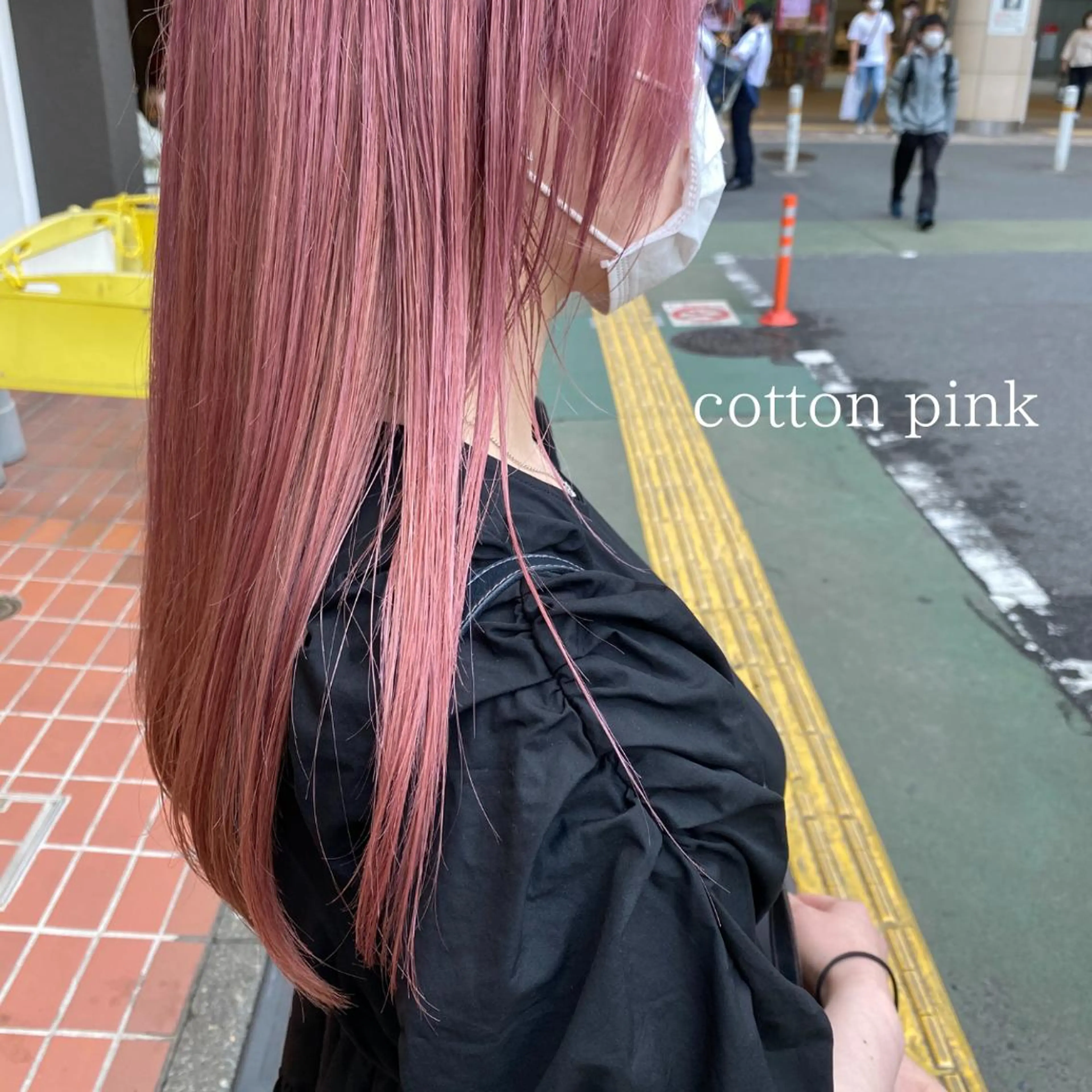 ロング カラー ブリーチ ヘアカラー トリートメント レイヤー/ベージュ カラー/ハシモトのヘアスタイル