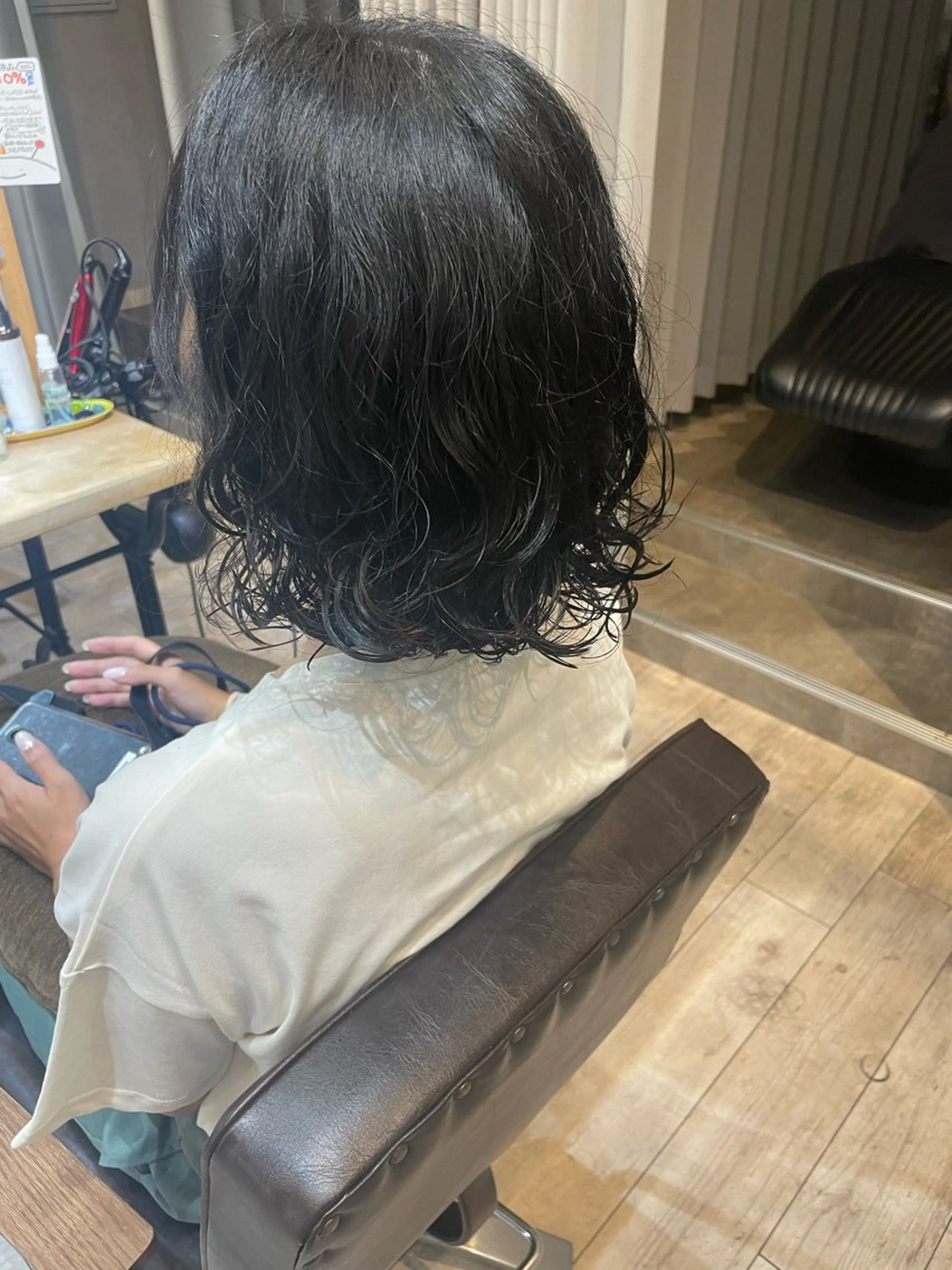 ミディアム パーマ hair make powder 薮本のヘアスタイル