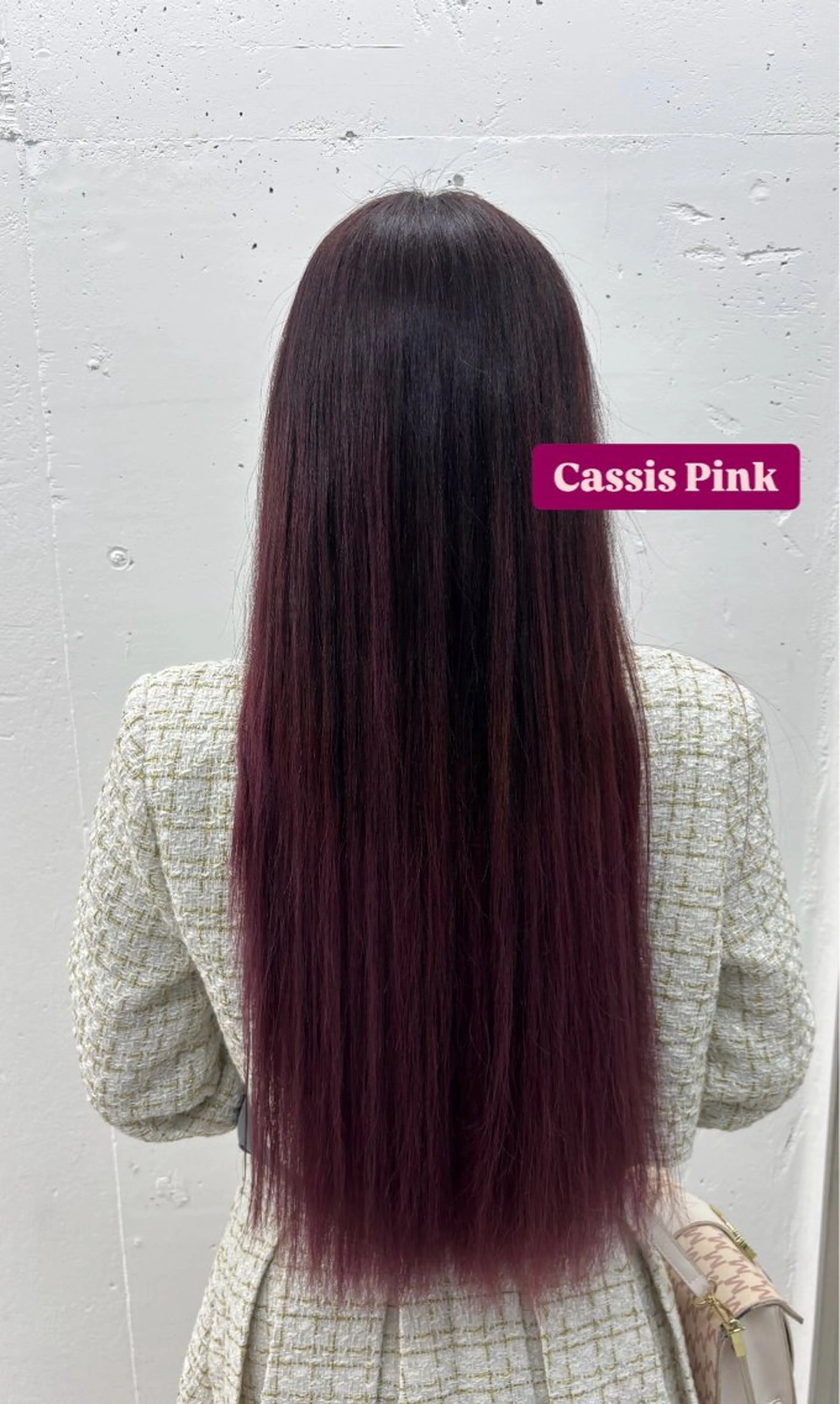ロング カラー カシス ピンクカラー ヘアカラー トリートメント ヘッドスパ 🌼あいり🌼 JILLSTUDIOのヘアスタイル