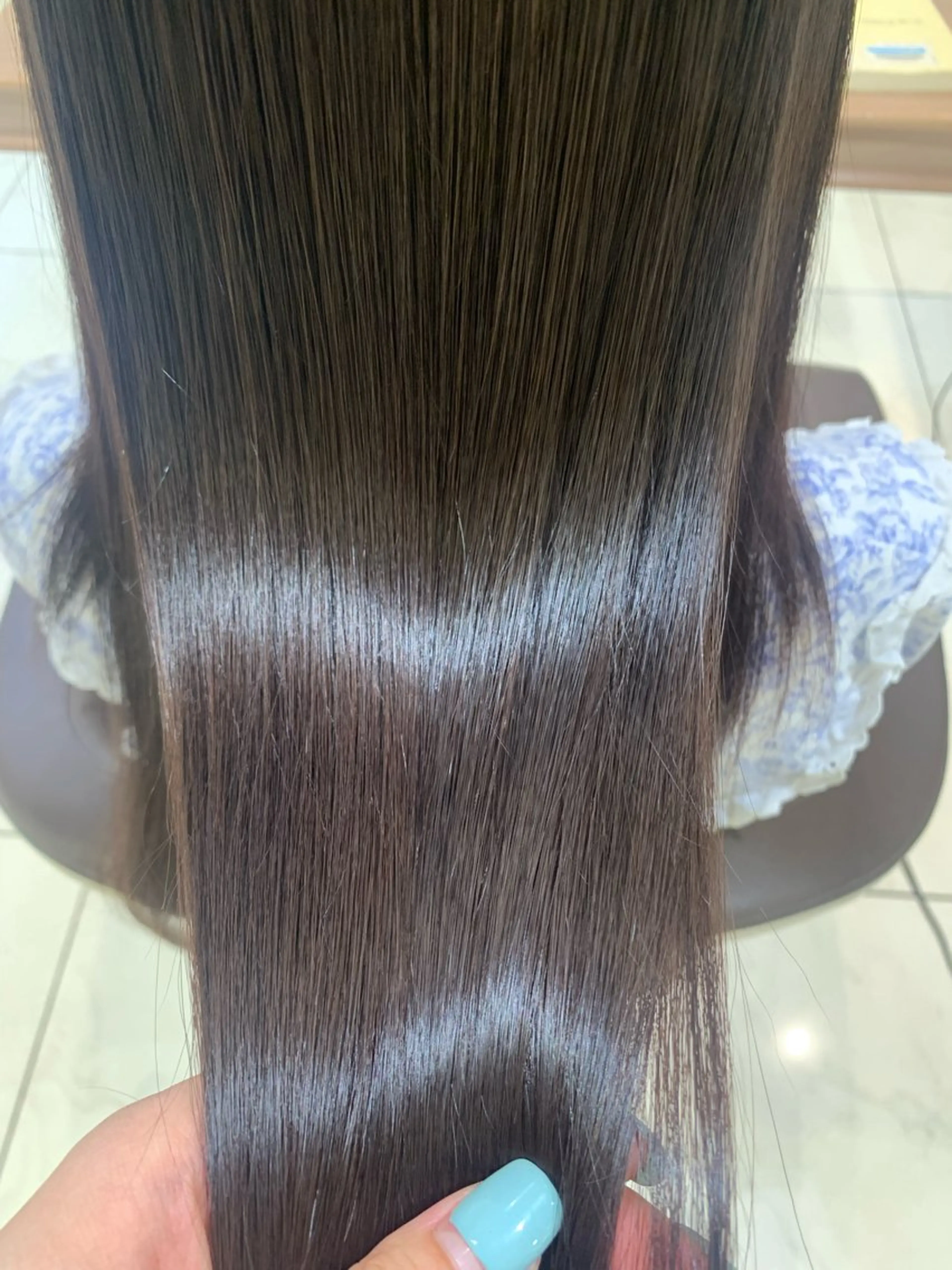 ロング パーマ 髪質改善 トリートメント ストレートパーマ Dears 香芝店所属・関 優希のヘアスタイル