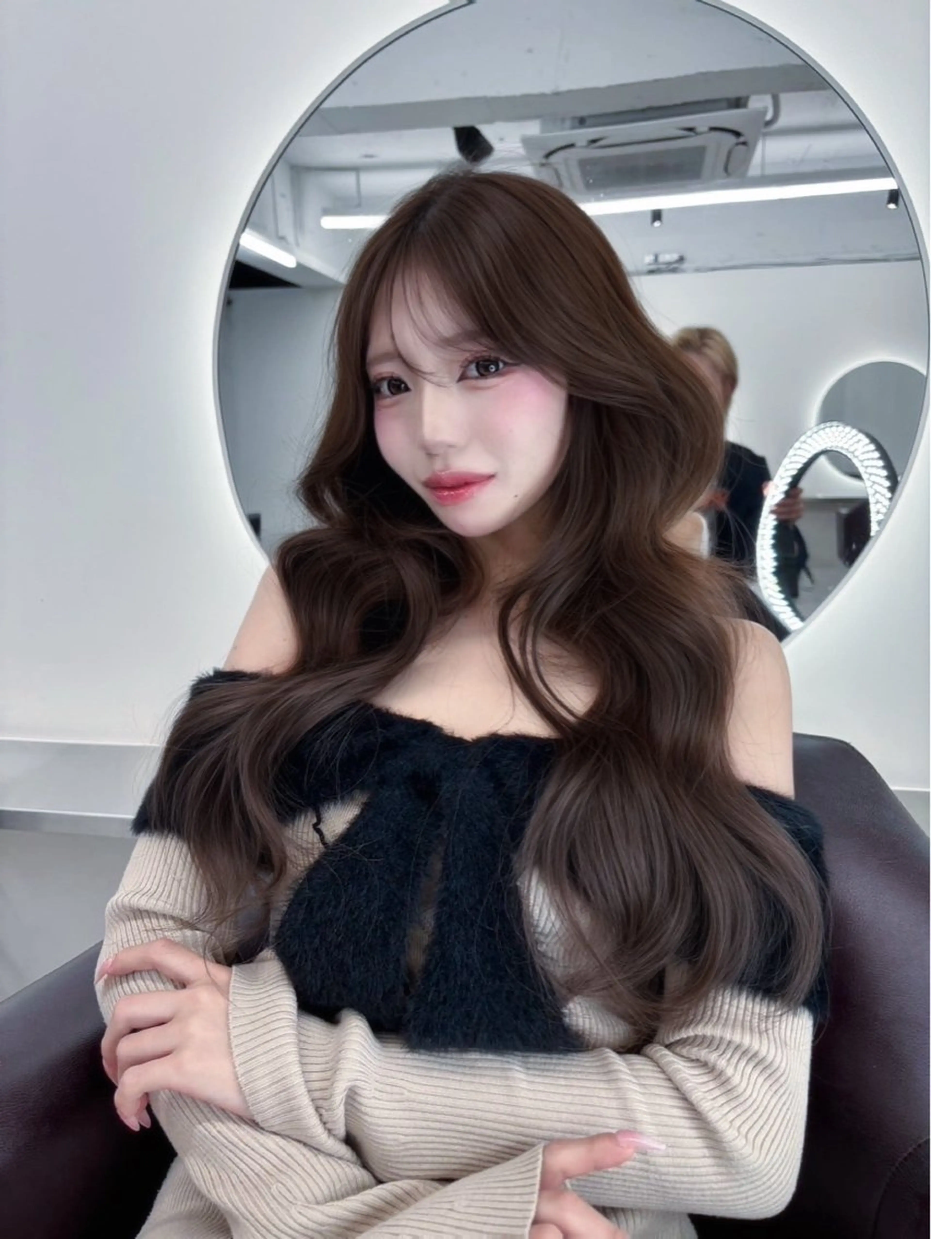 ロング ヘアカラー トリートメント ヘアセット 🩵透明感艶髪 縮毛矯正masa🩵のヘアスタイル