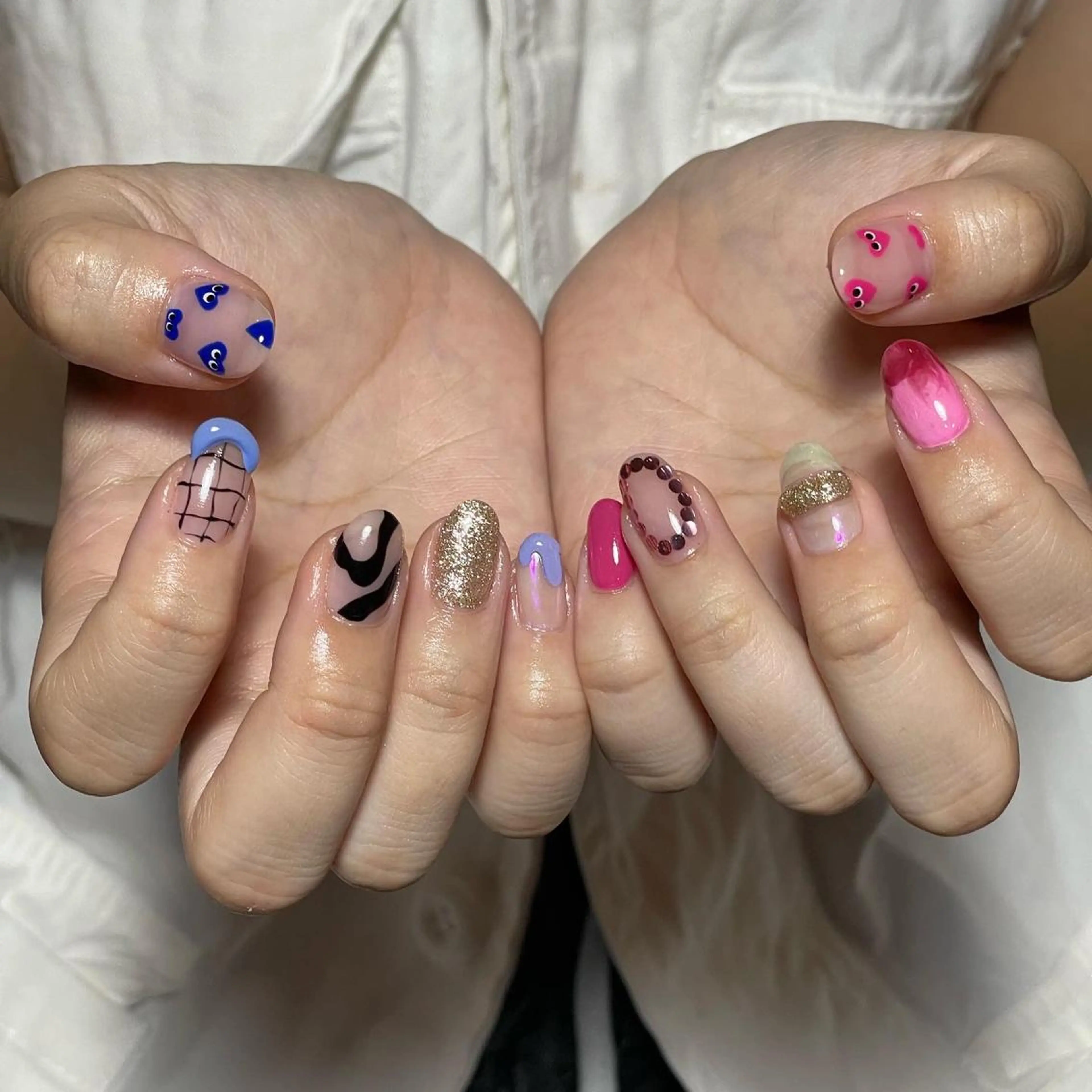 ネイル 8113 海外/y2k/韓国のネイルデザイン