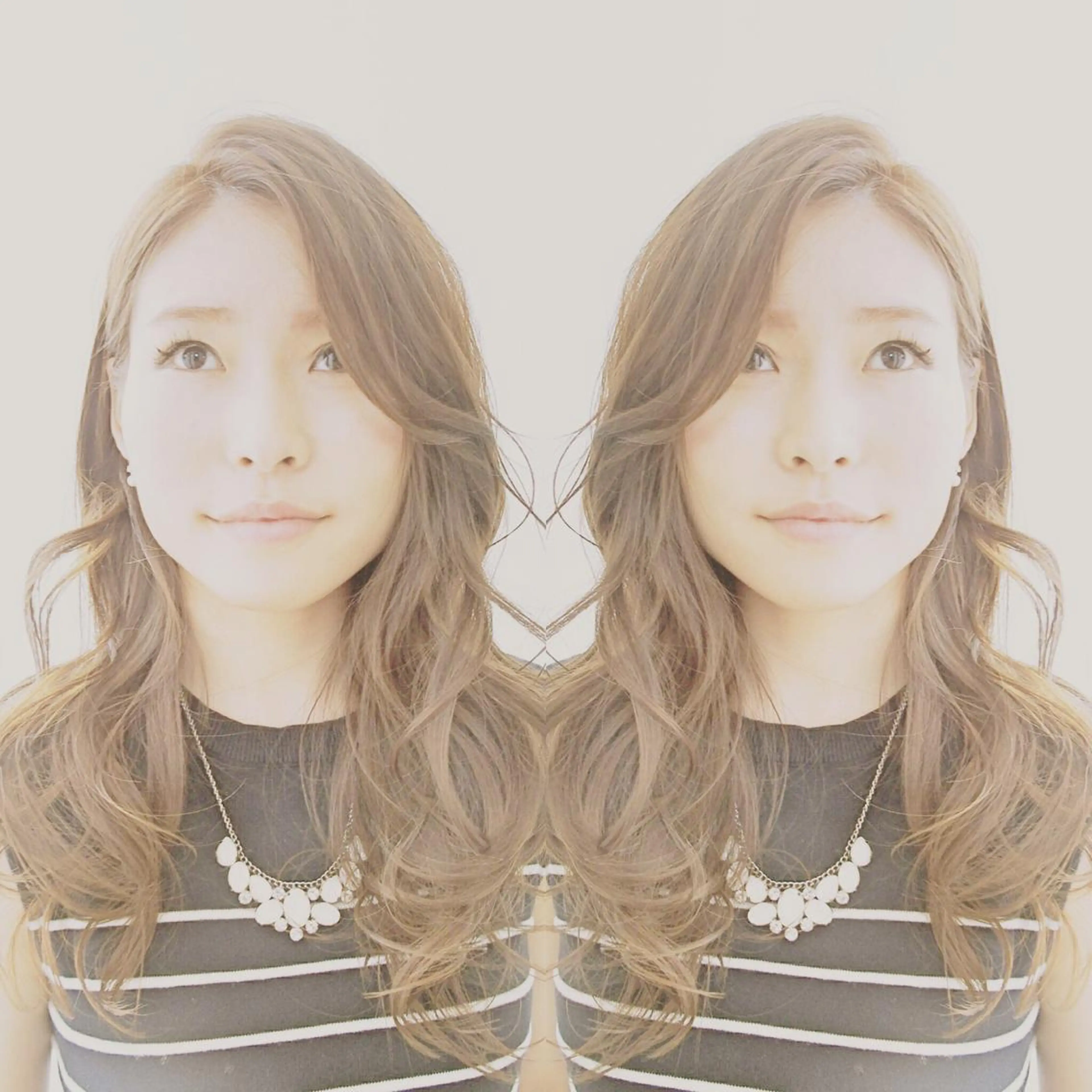 セミロング ロング カラー ベージュカラー ハイライトカラー 外国人風カラー ハイライト hair salon Ranun髪質改善のヘアスタイル