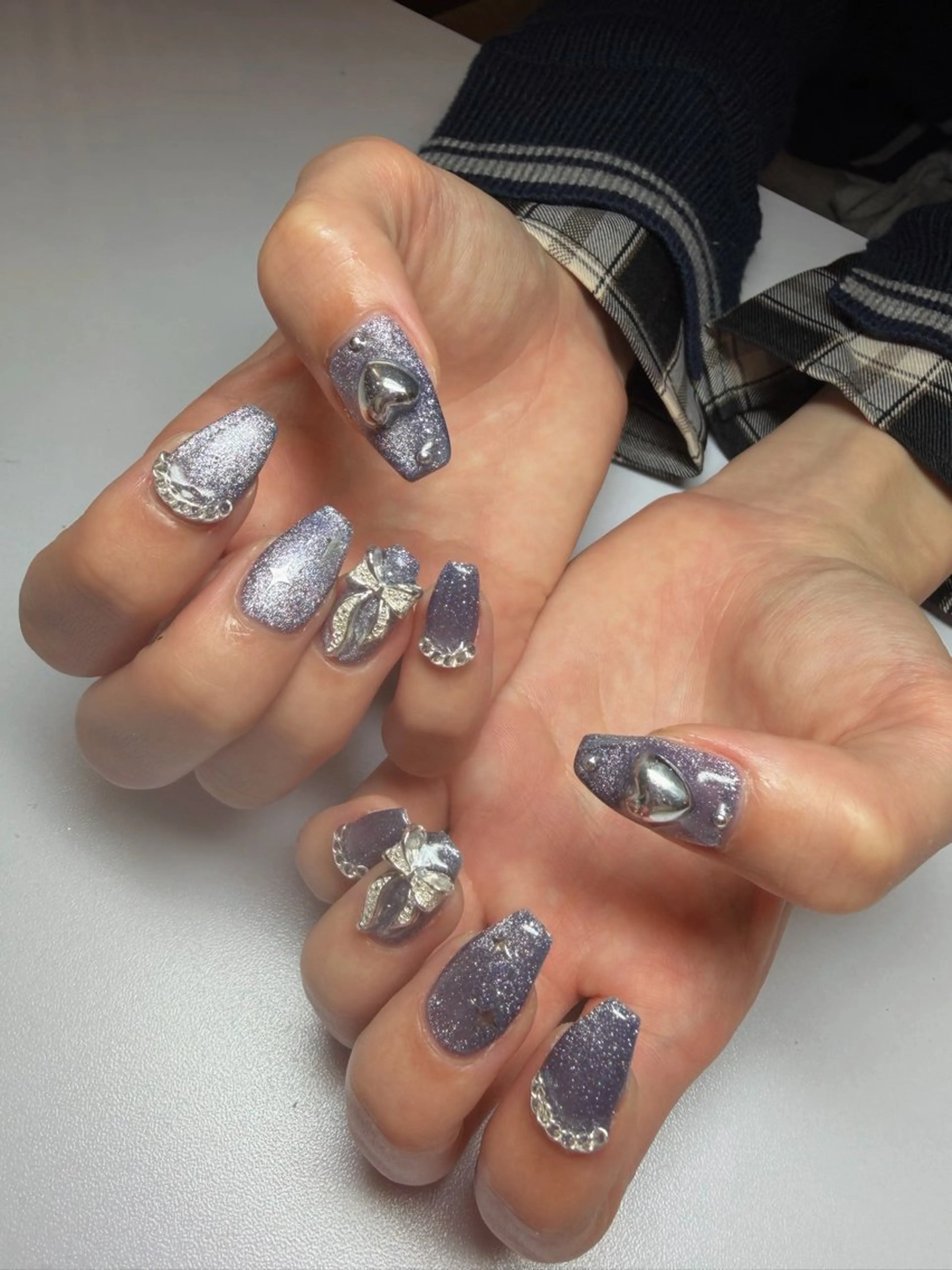 ネイル リボン nailme!/松下 侑未のネイルデザイン