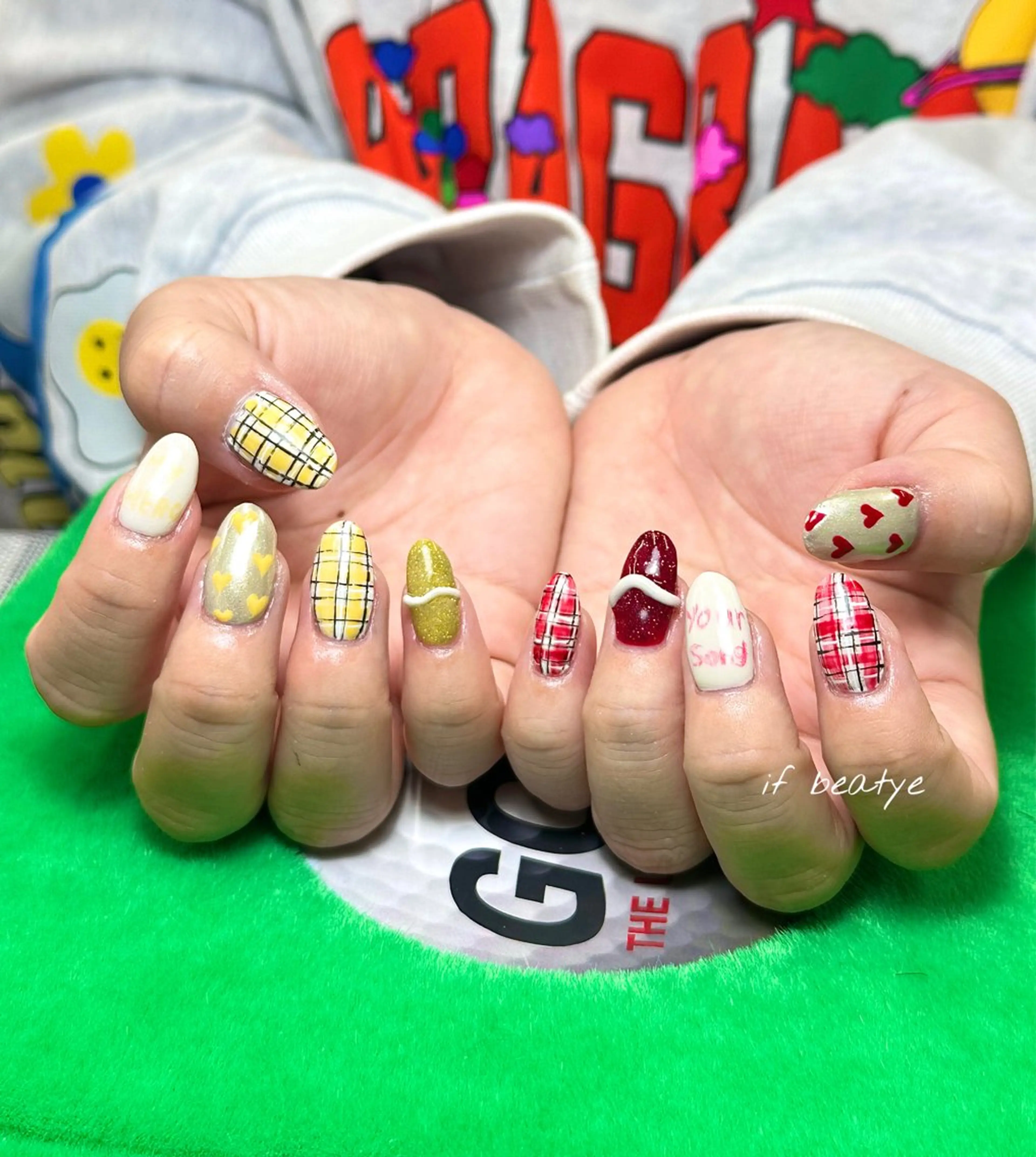 ネイル アートネイル ジェルネイル パラジェル ワンホンネイル ハンドネイル if Hair＆Nail Salon所属・IKA /海外ネイル /個性派/ワンホンのネイルデザイン