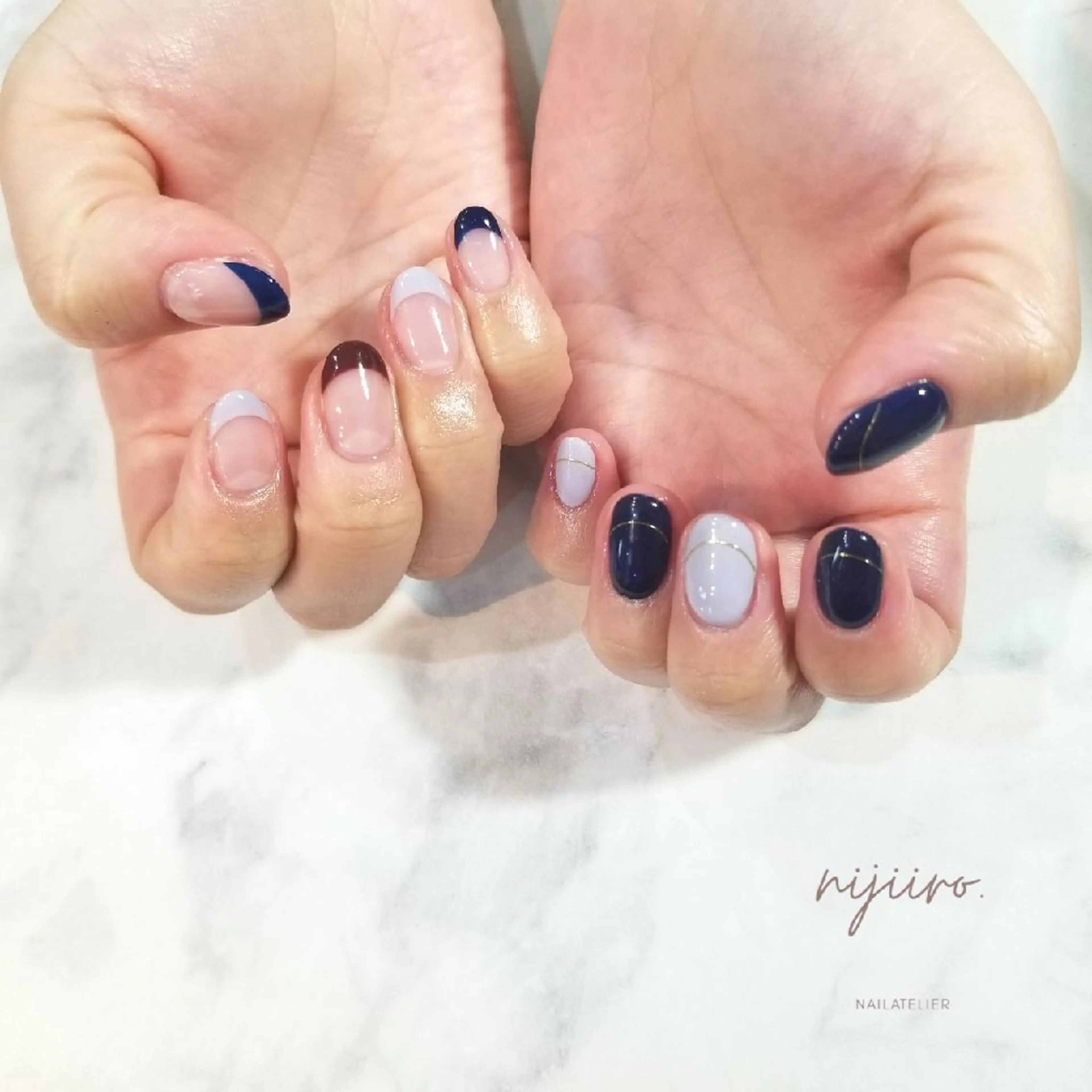 ネイル ハンドネイル nailatelier nijiiro.所属・nijiiro🌈 サトウのネイルデザイン
