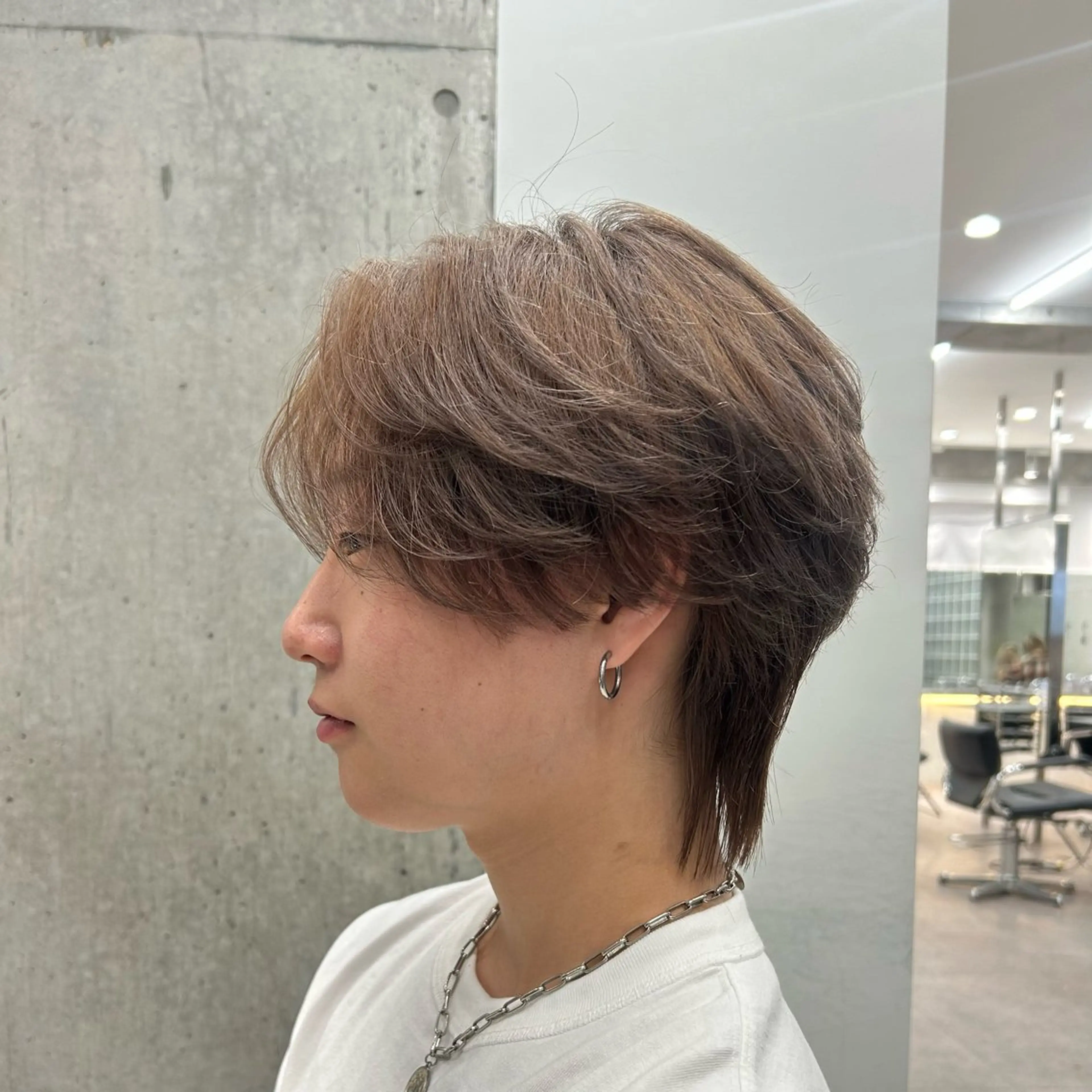 カラー メンズ ヘアカラー ミルクティーベージュ /sara💛のヘアスタイル