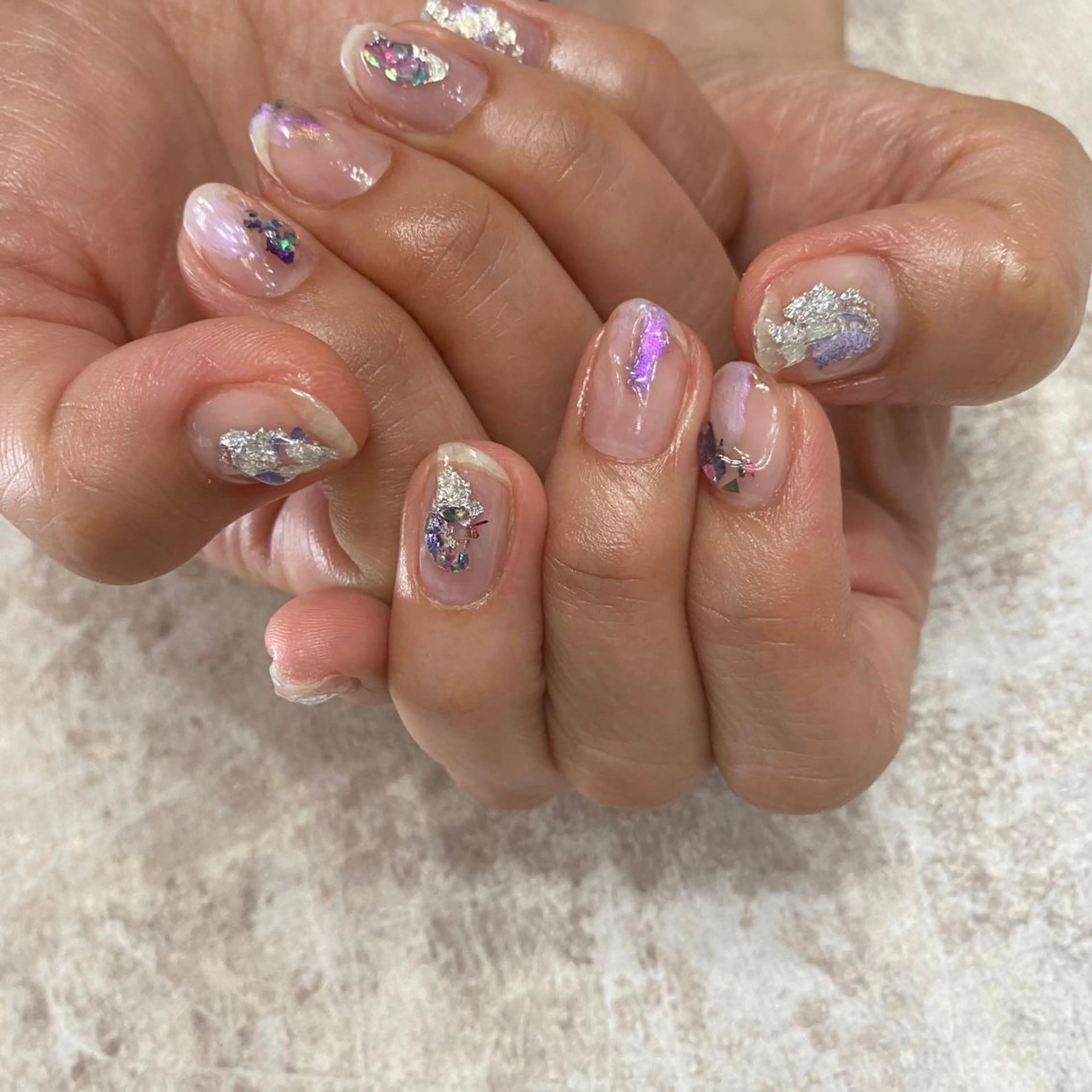 ネイル キラキラネイル エレン 南越谷のネイルデザイン