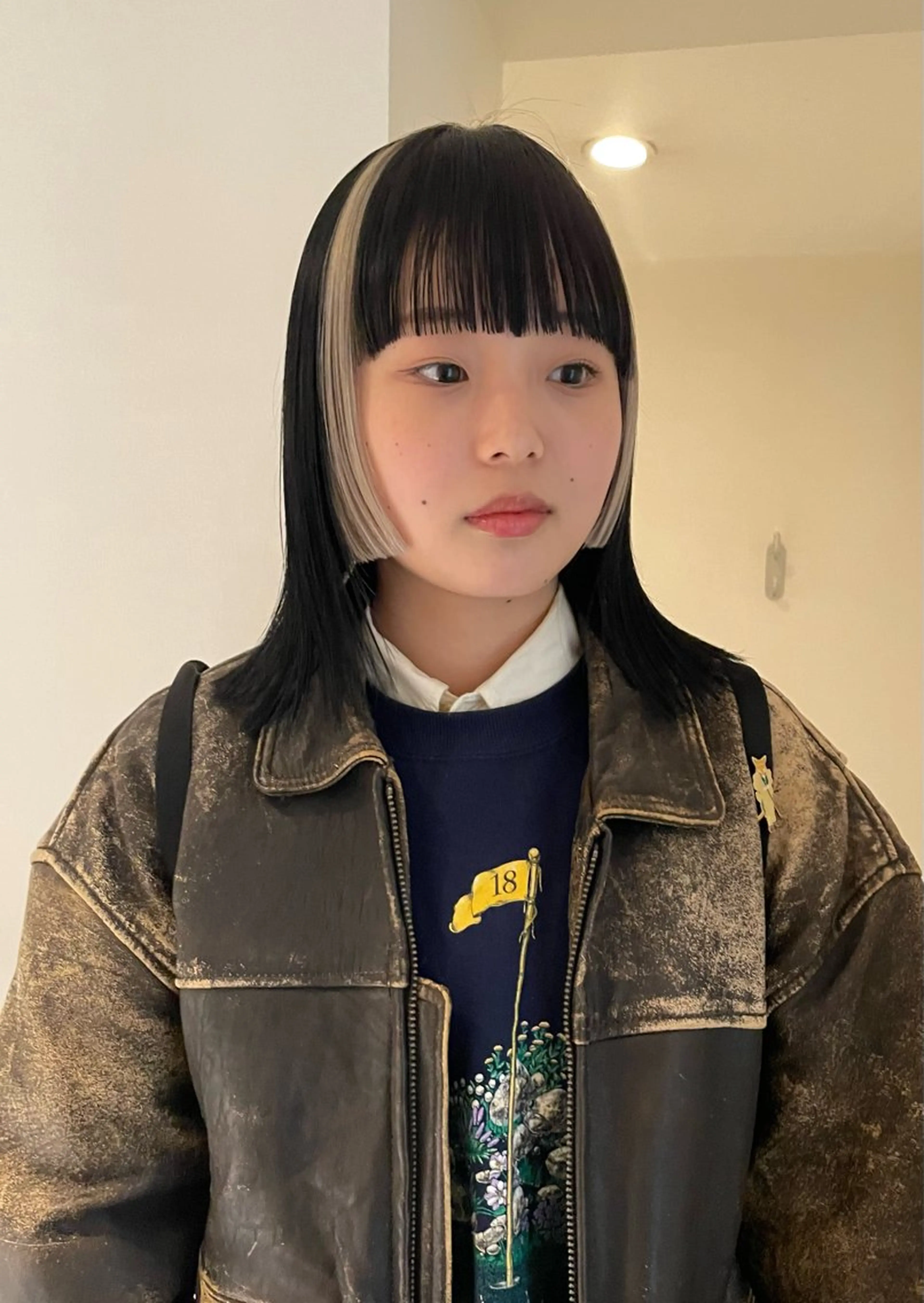 ミディアム カラー ヘアカラー トリートメント chiharu ボブ/レイヤーのヘアスタイル