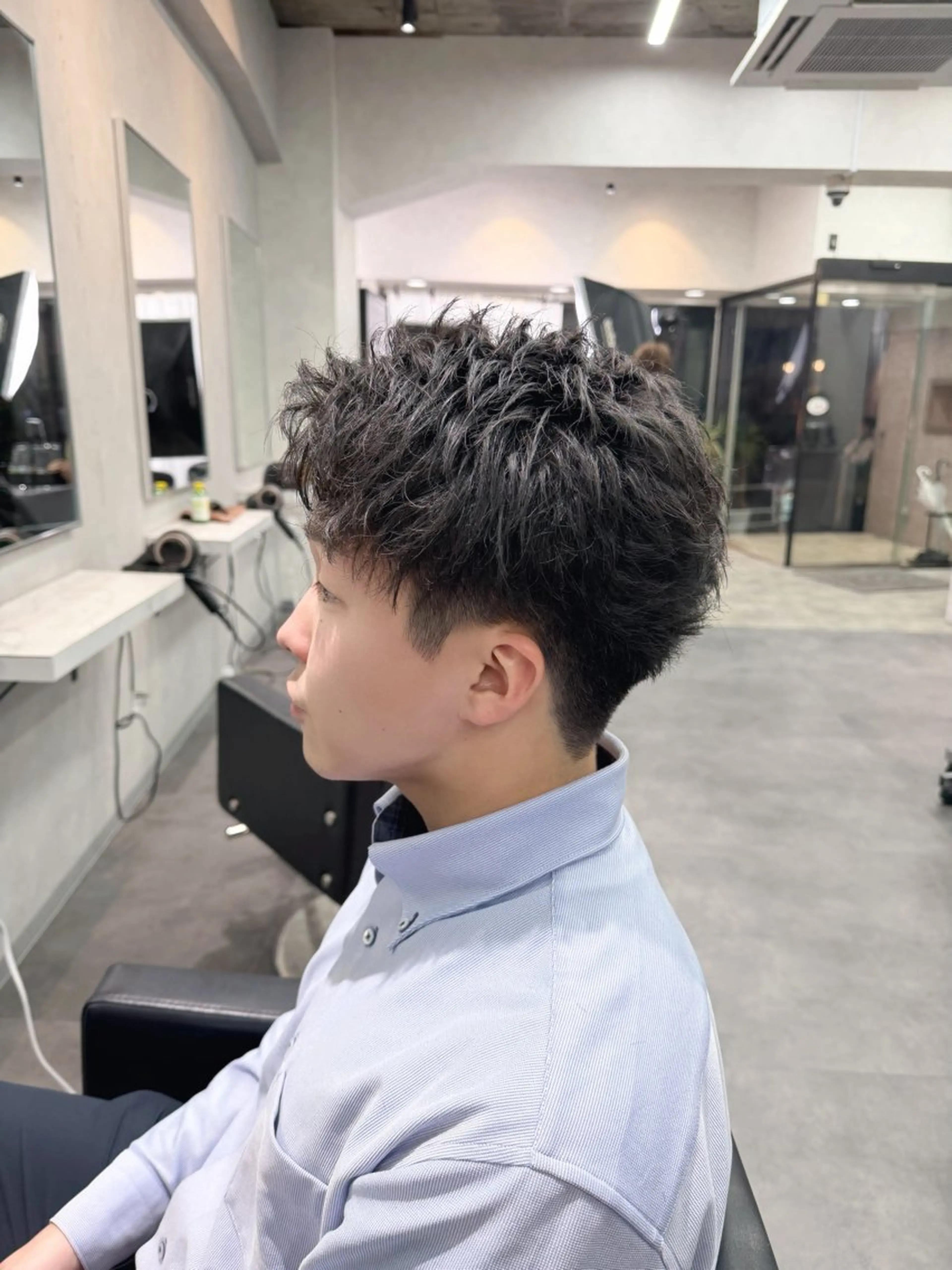 ショート メンズ アップバング 刈り上げ ショートヘア そら/XeRo渋谷 /カットモデル募集のヘアスタイル