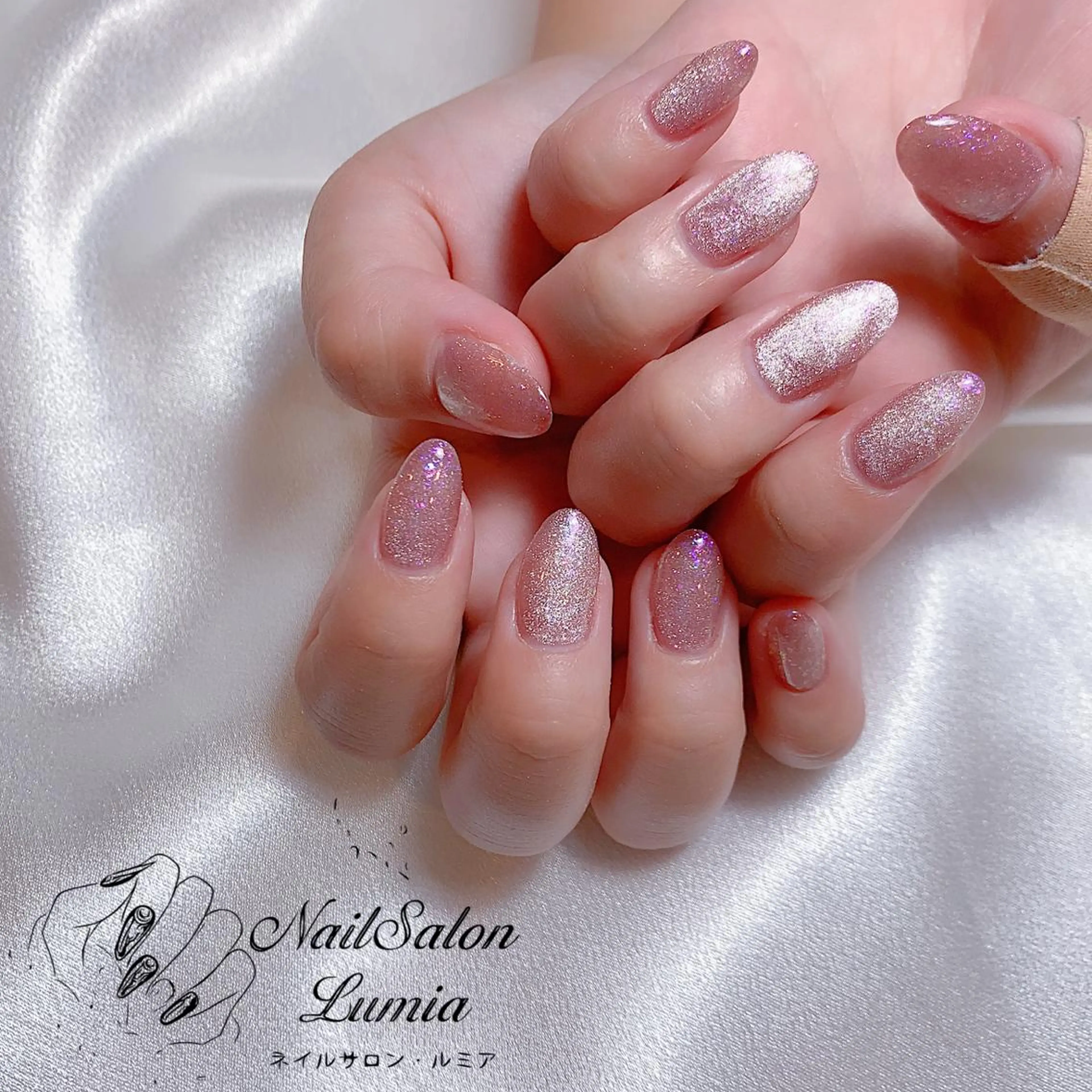 ネイル マグネットネイル ネイルチップ ハンドネイル ネイルサロン ルミア Lumia 店長のネイルデザイン
