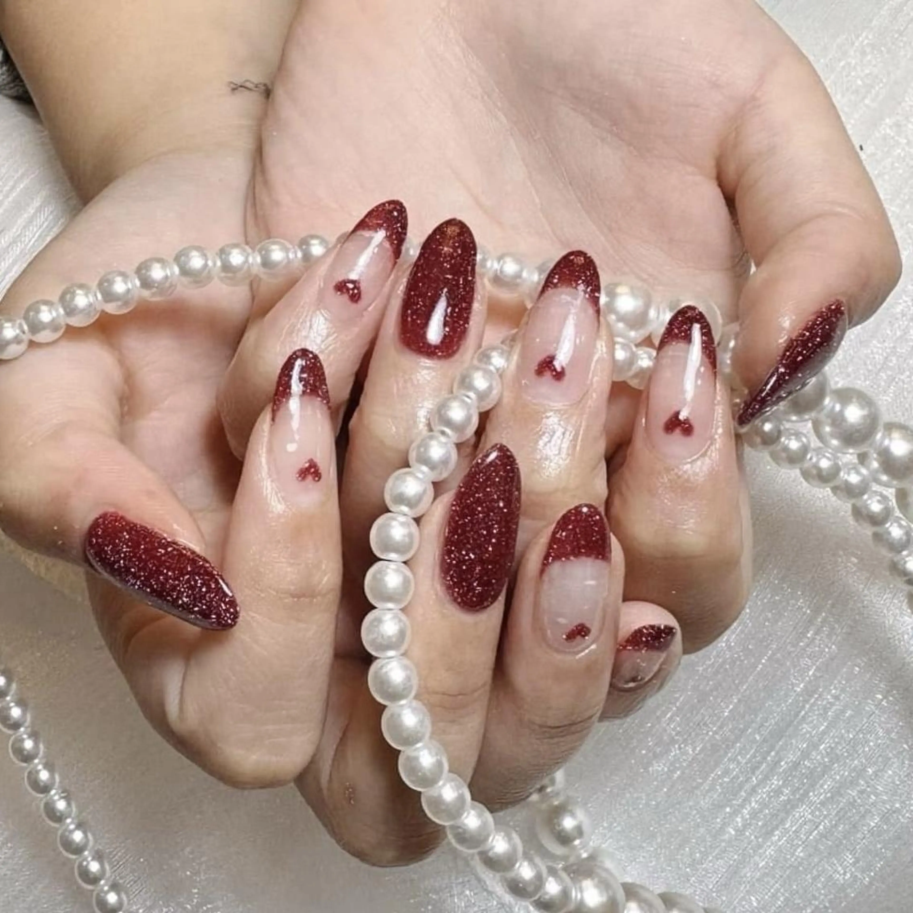 ネイル RAFFINE 月🦋🩵のネイルデザイン