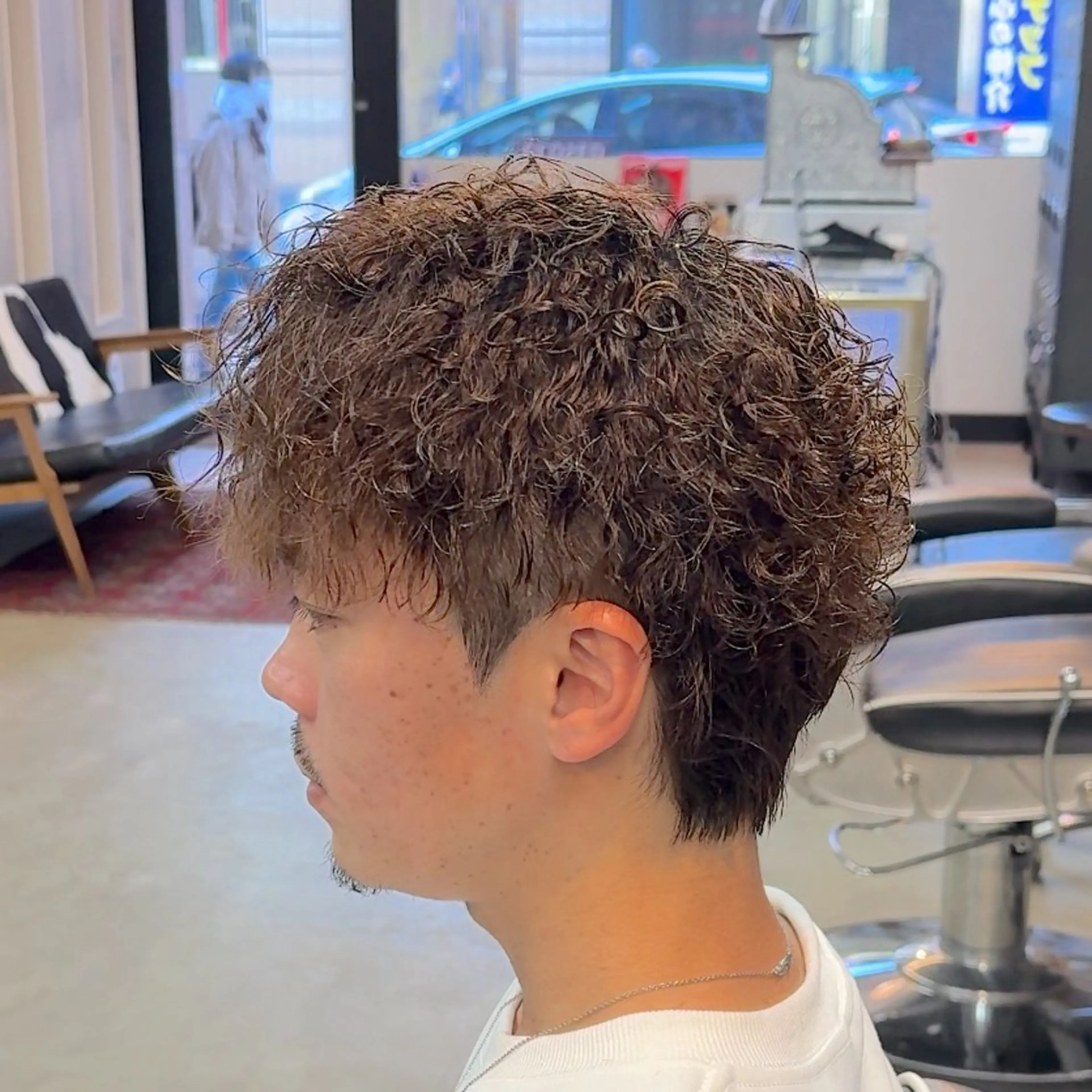 ショート パーマ ヘアアレンジ メンズ メンズ特化🔥再現性 重視パーマ相模大野のヘアスタイル