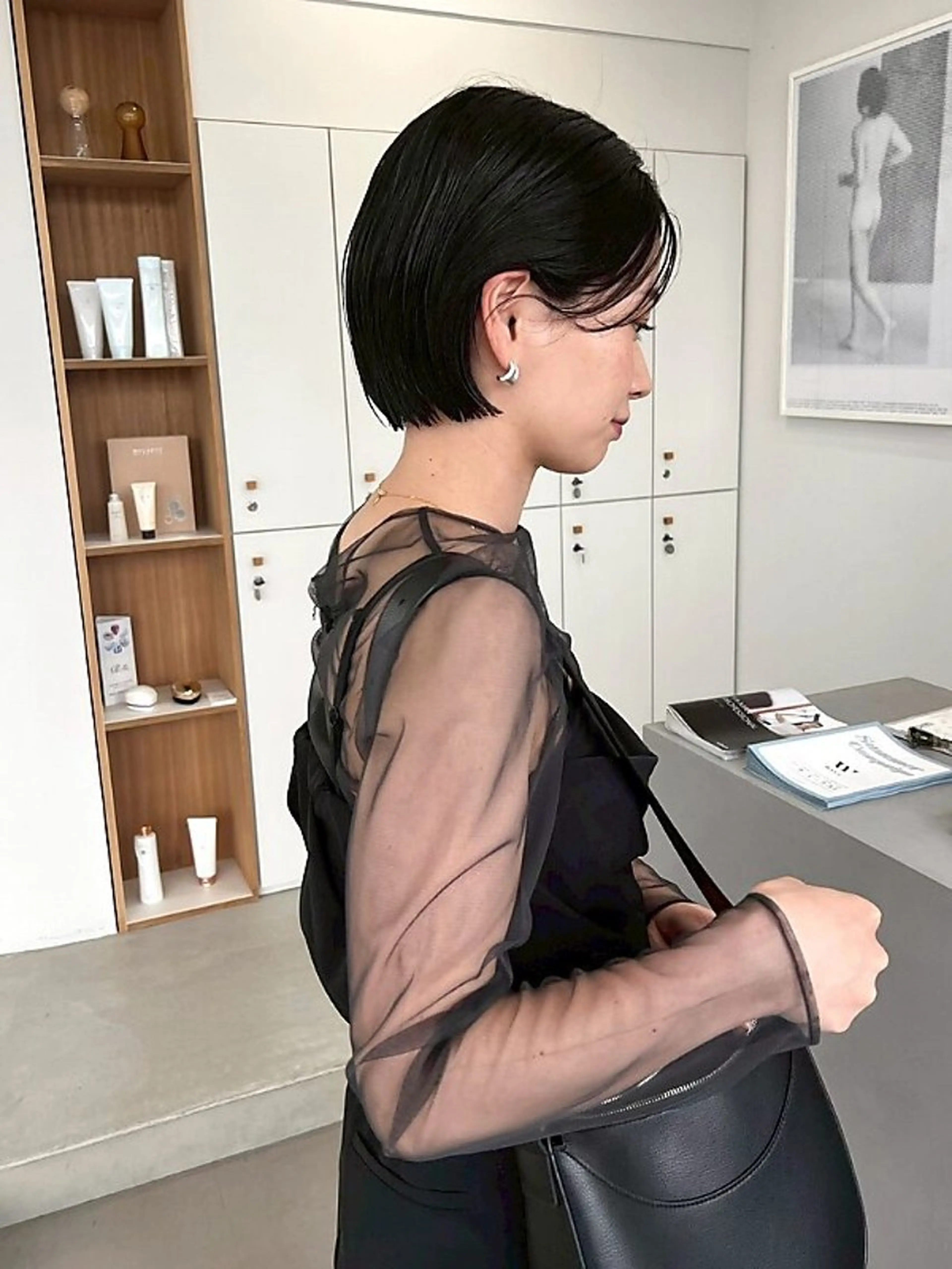 ショート カラー 安城/透明感カラー/ cocoa🐩🍀のヘアスタイル