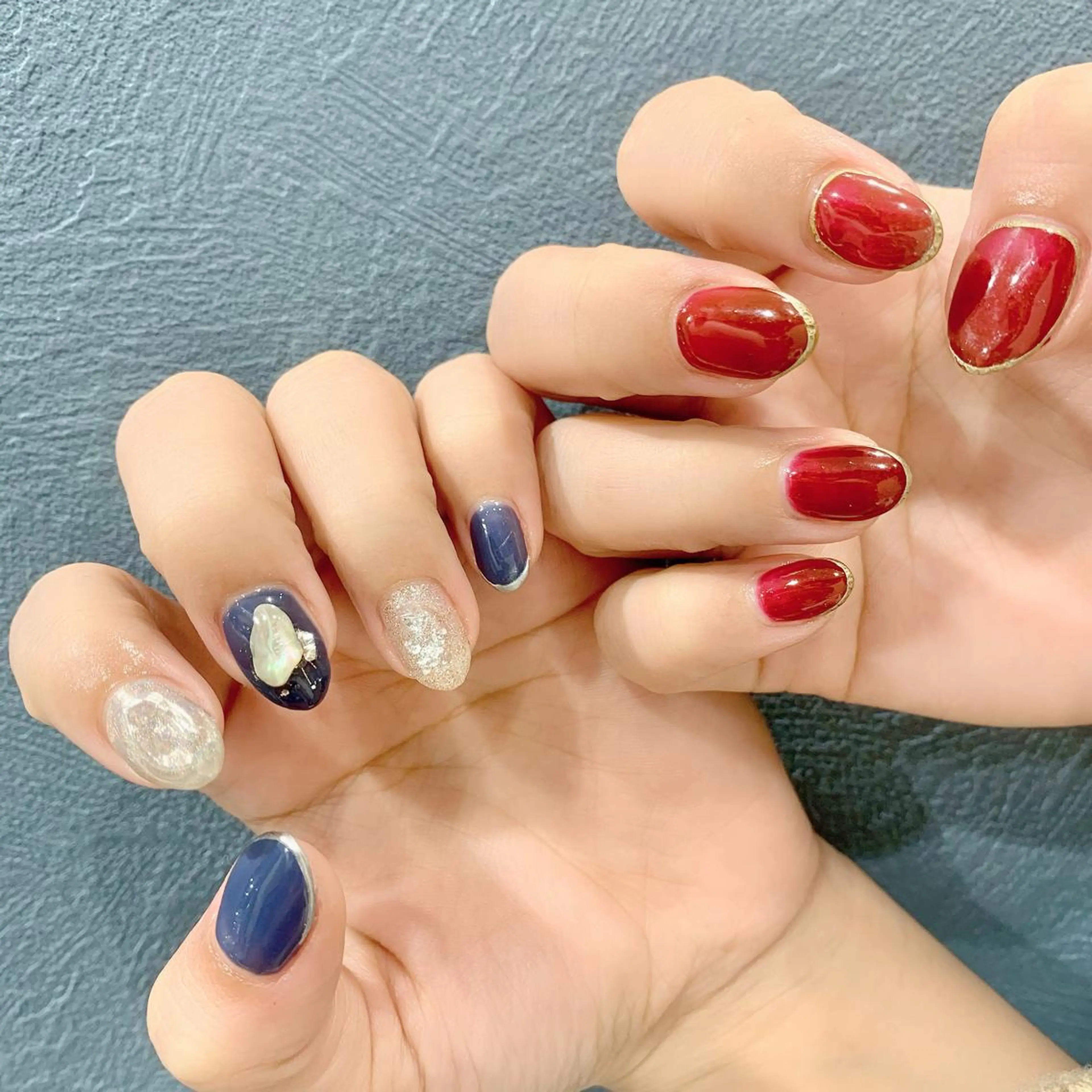 ネイル ニュアンスネイル シンプルネイル ハンドネイル 佐藤 まりえのネイルデザイン