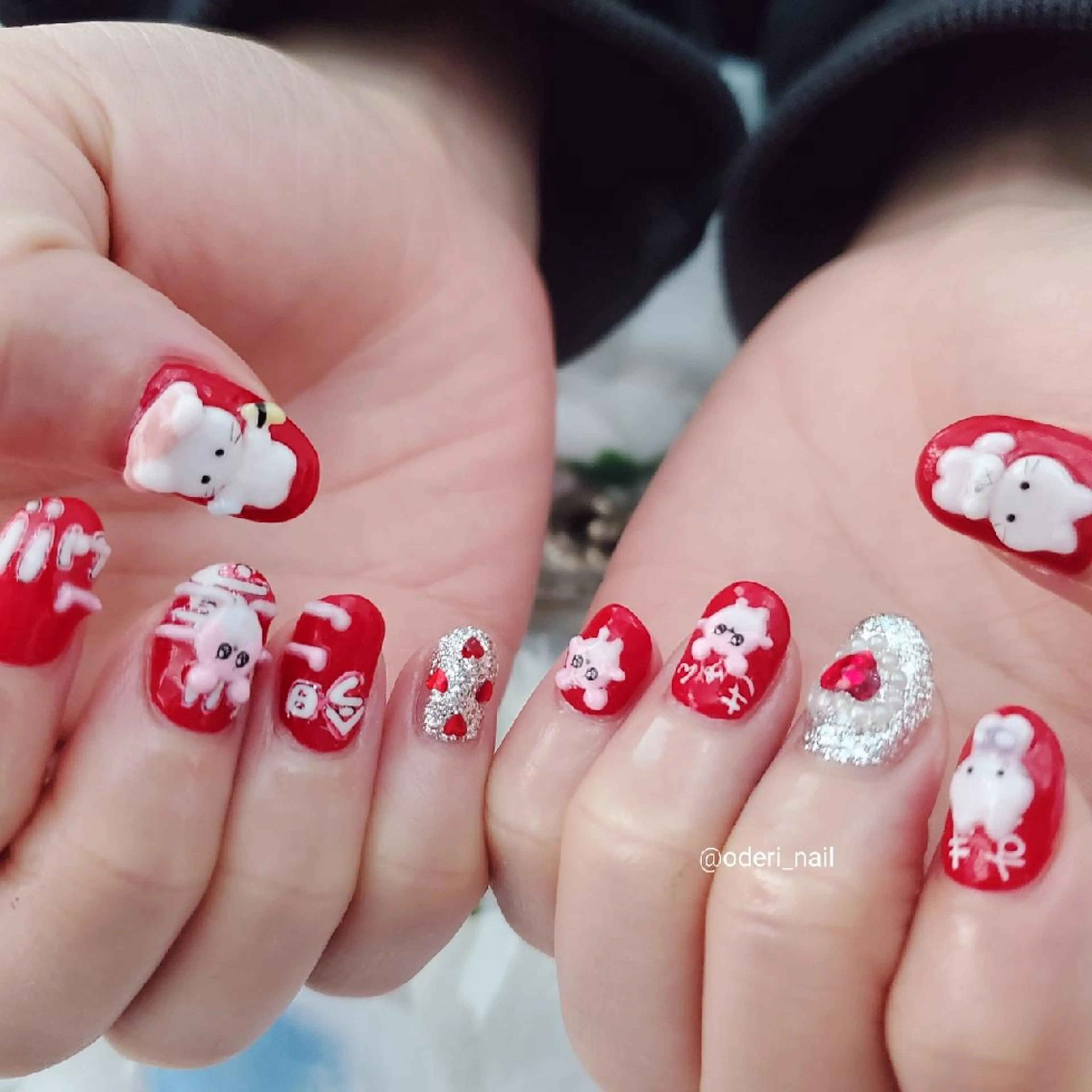 ネイル アートネイル ジェルネイル おで@ oderi_nailのネイルデザイン