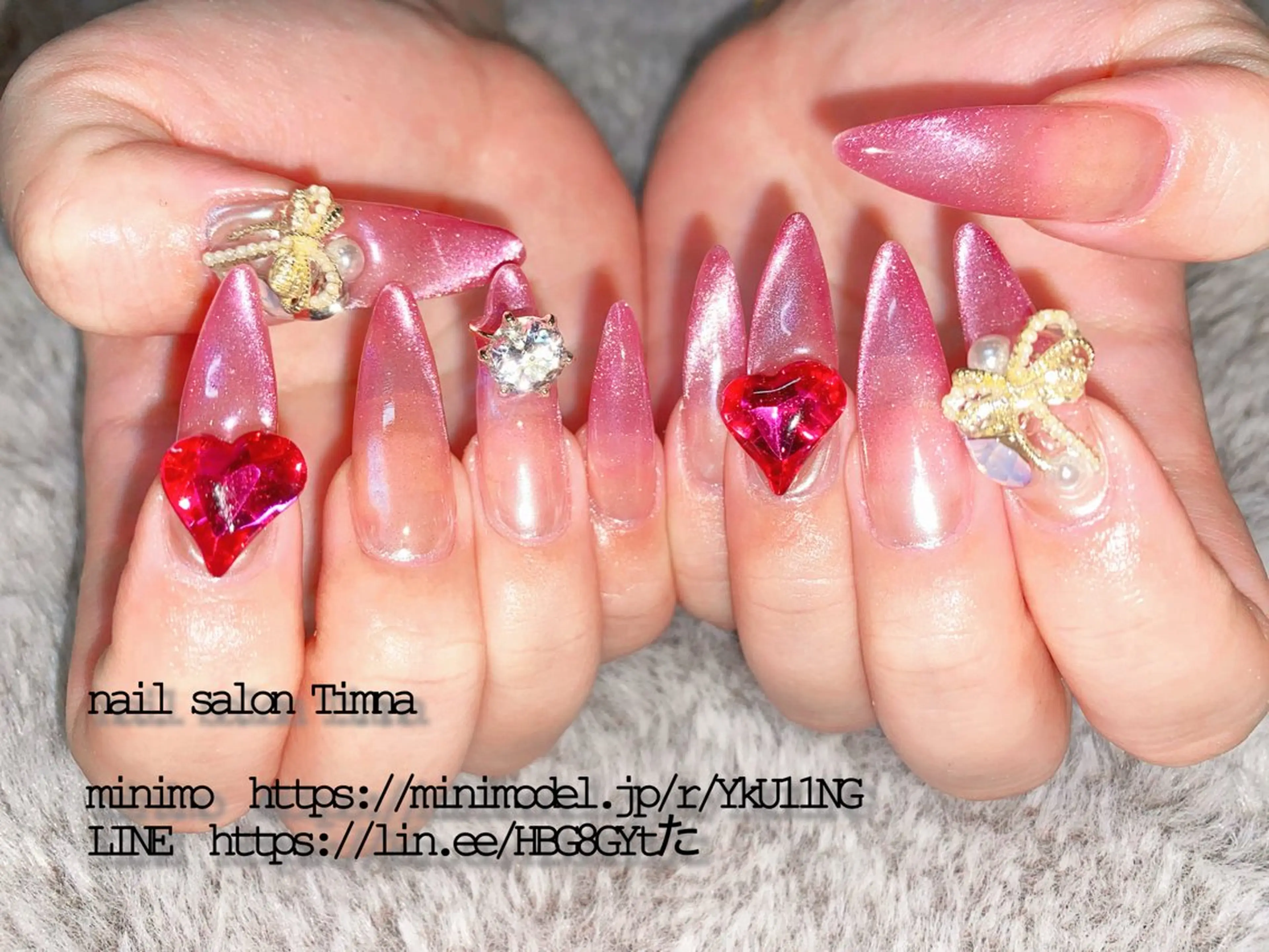 ロング ハンドネイル NAILSALON 🍔Timna🍟のネイルデザイン