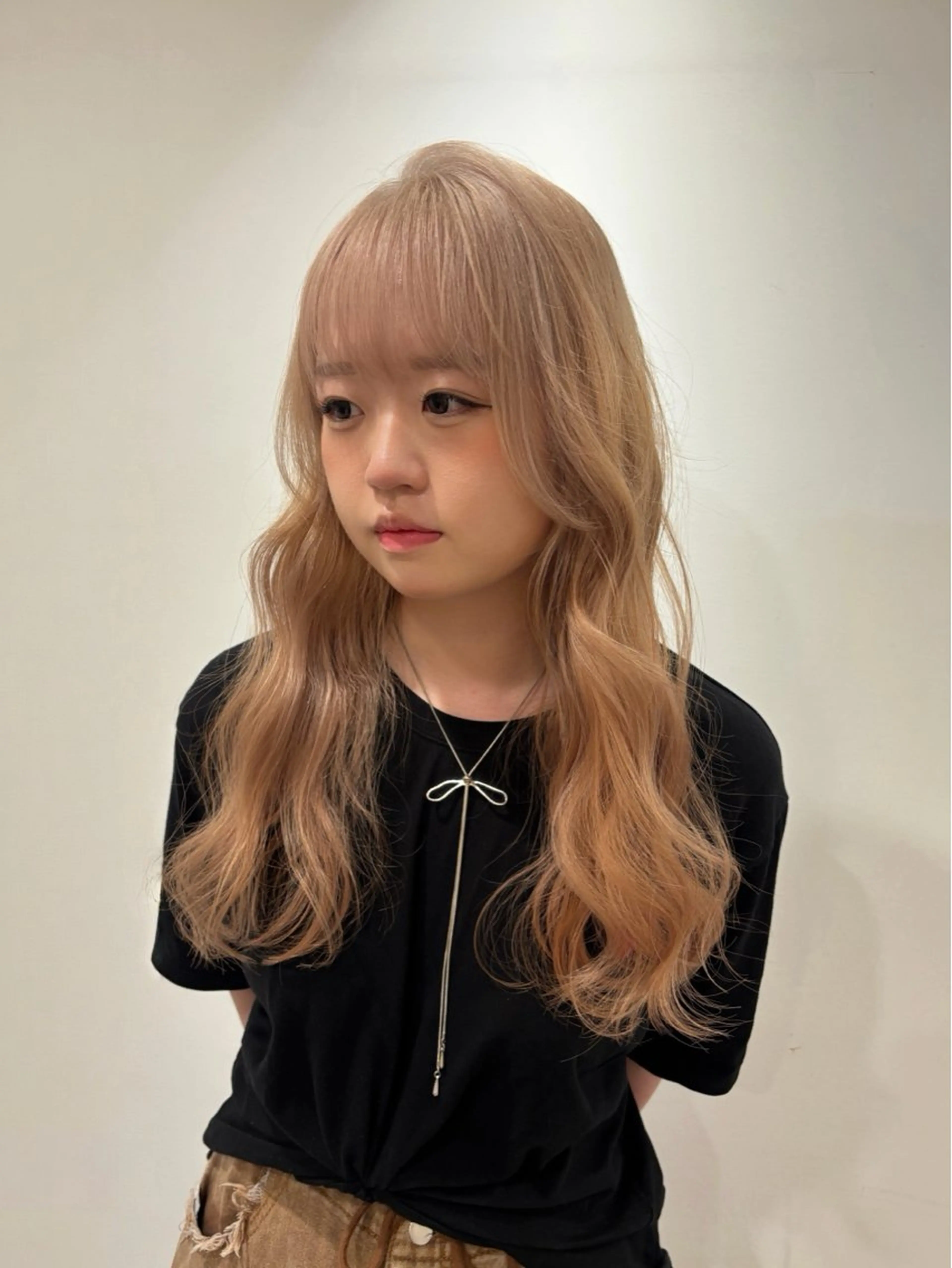 セミロング カラー カット ヘアカラー ハイトーン/ウルフ/ レイヤー/Asukaのヘアスタイル