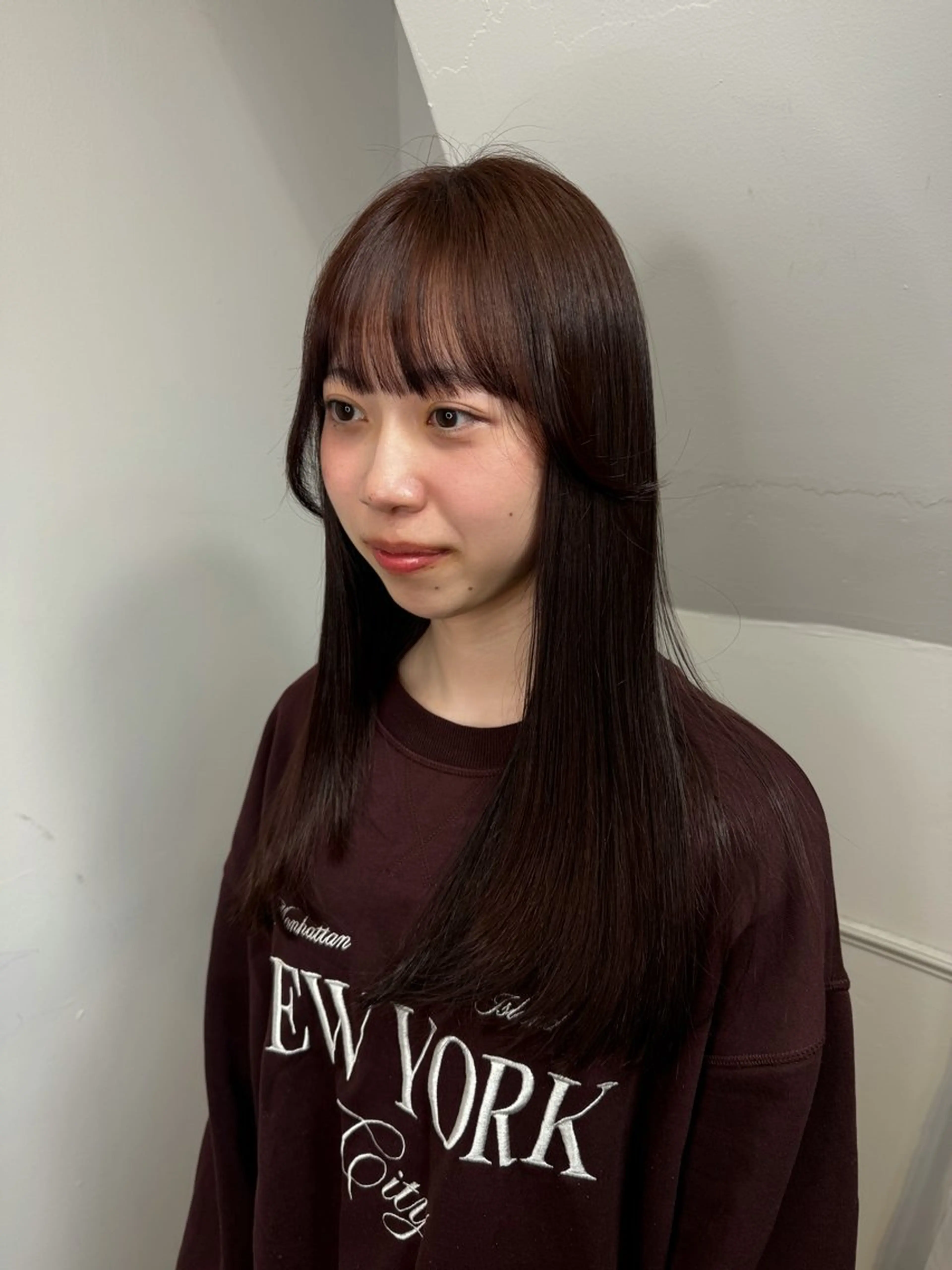 セミロング カラー 心斎橋/レイヤー/W カラー/Haruhiのヘアスタイル