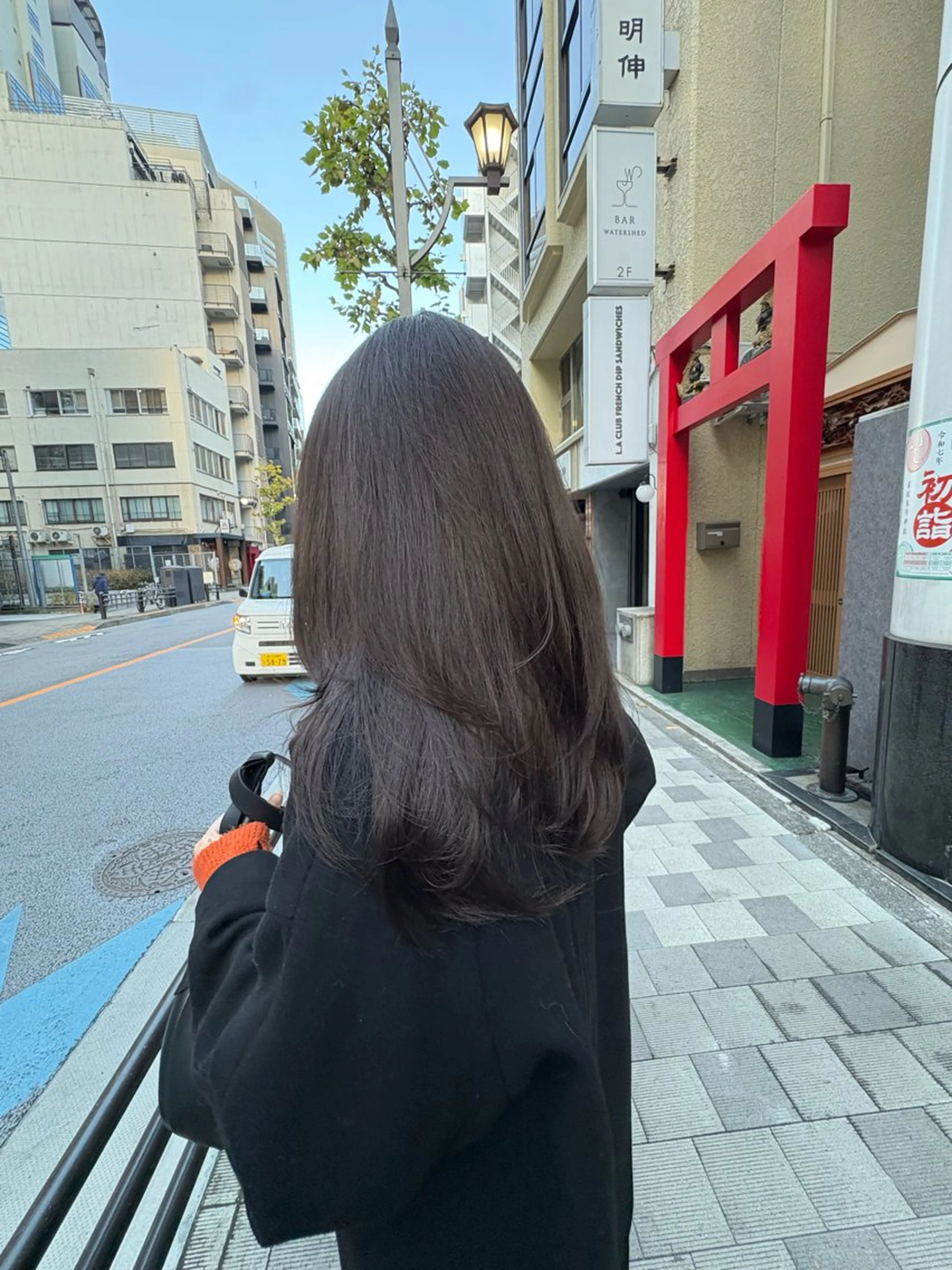 ロング カラー ヘアカラー トリートメント mai @ma_____iiのヘアスタイル