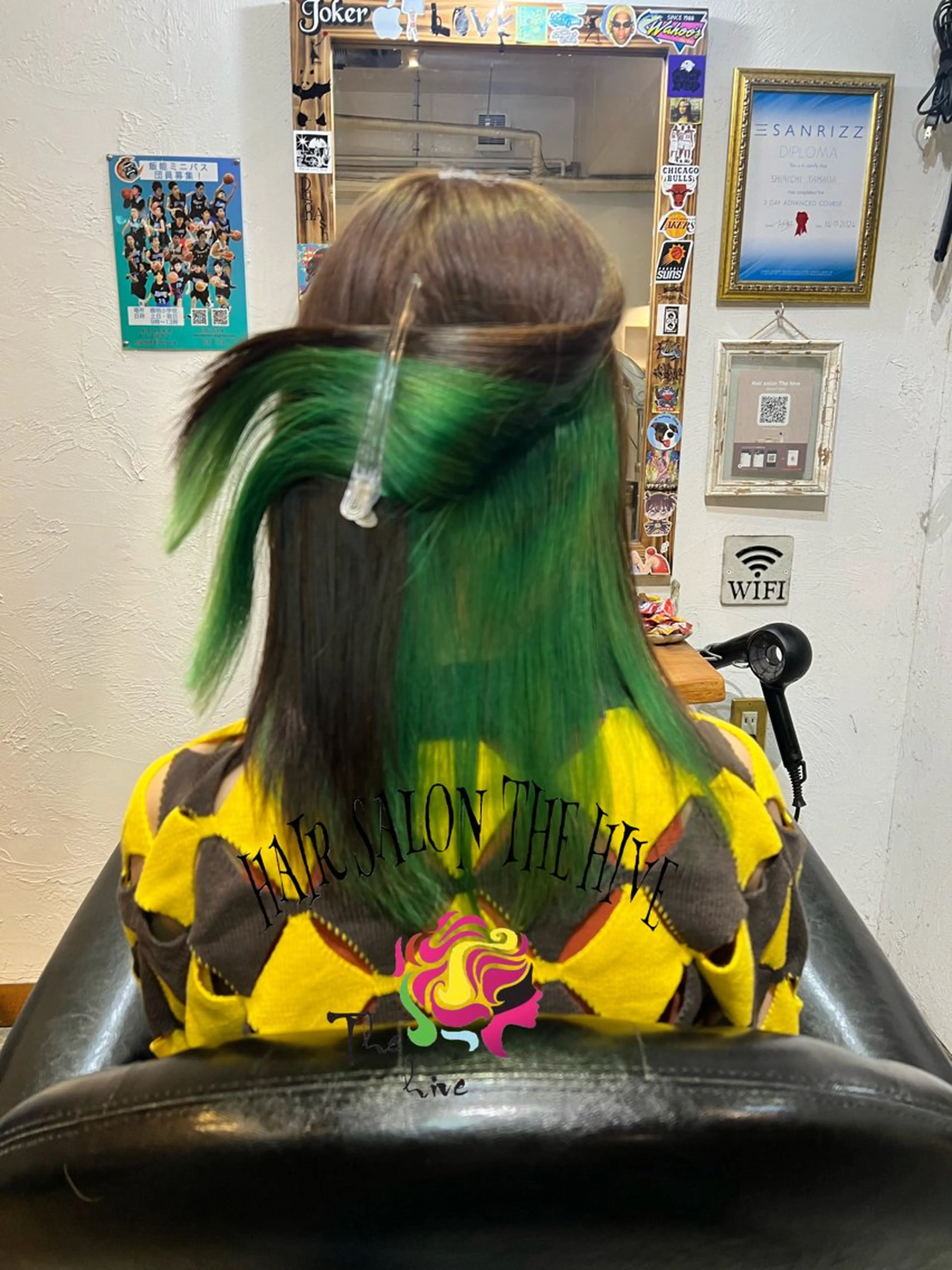 ロング カラー カット ヘアカラー Hair salon The  hiveのヘアスタイル