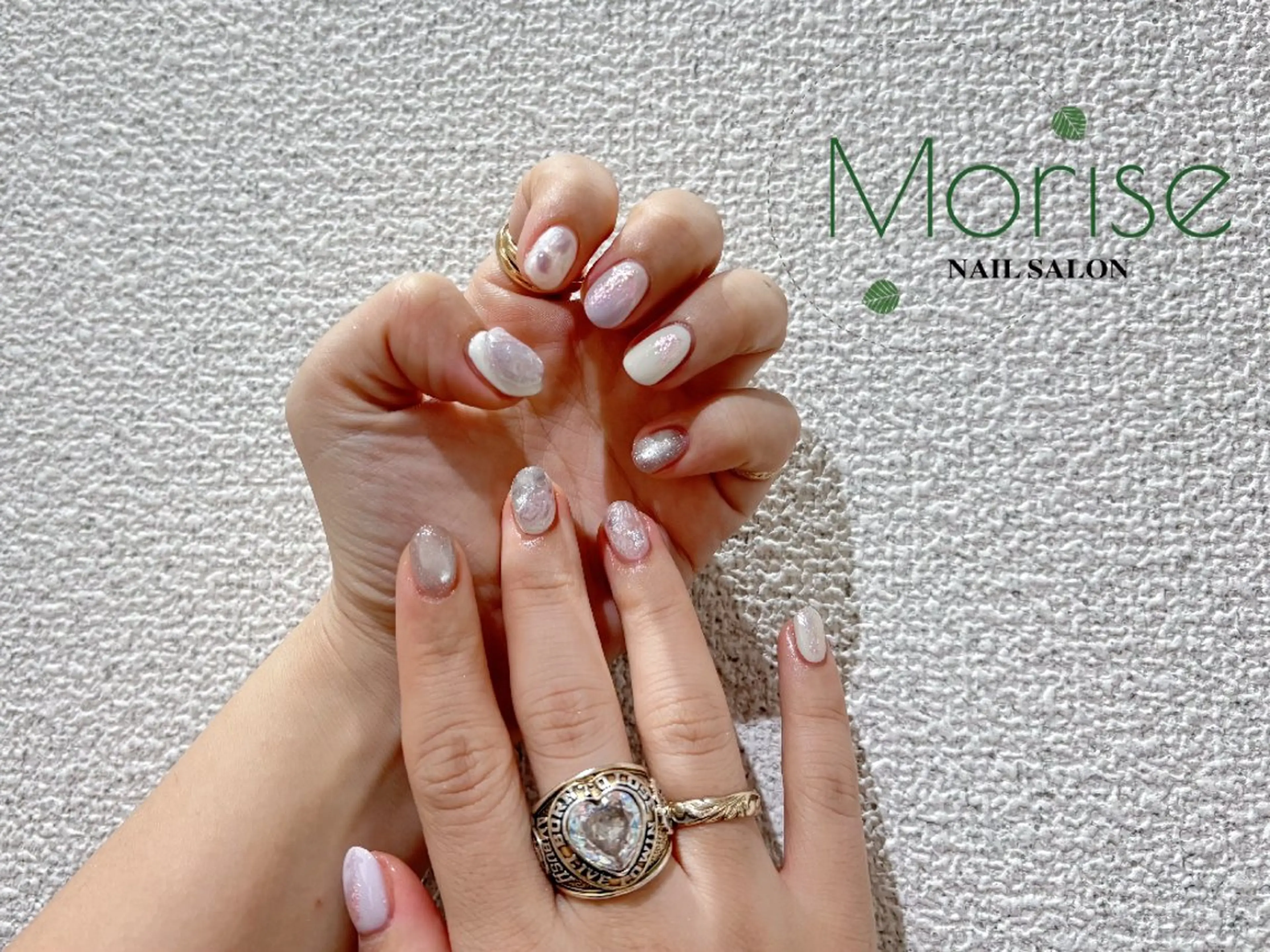 ネイル フットネイル フレンチネイル ジェルネイル ガラスフレンチ 韓国ネイル ハンドネイル ハンドケア MoriseNail 原宿店のネイルデザイン