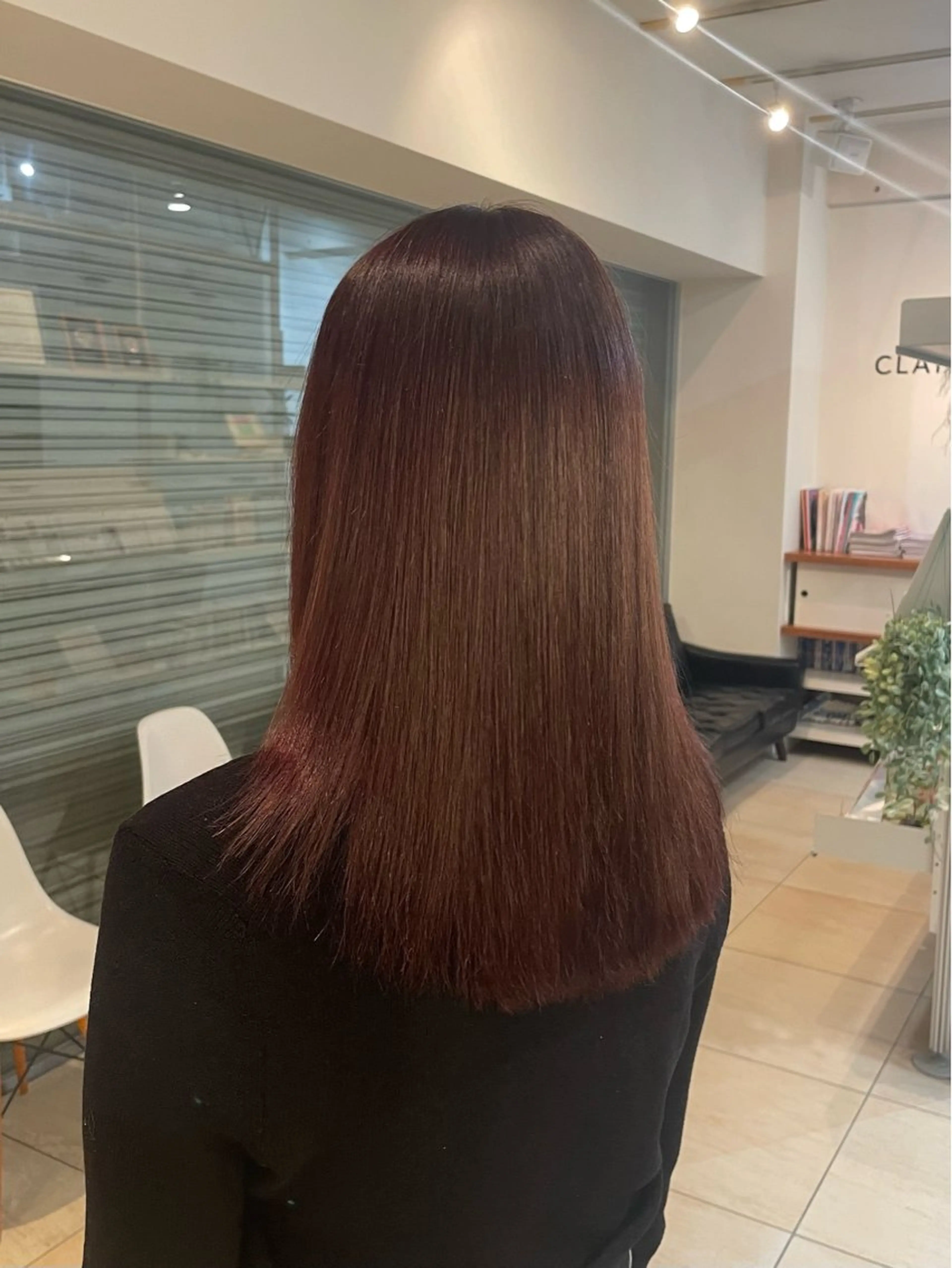 セミロング カラー ブラウンカラー ピンクカラー ピンクブラウン すずな【レディース カットモデル募集中】のヘアスタイル