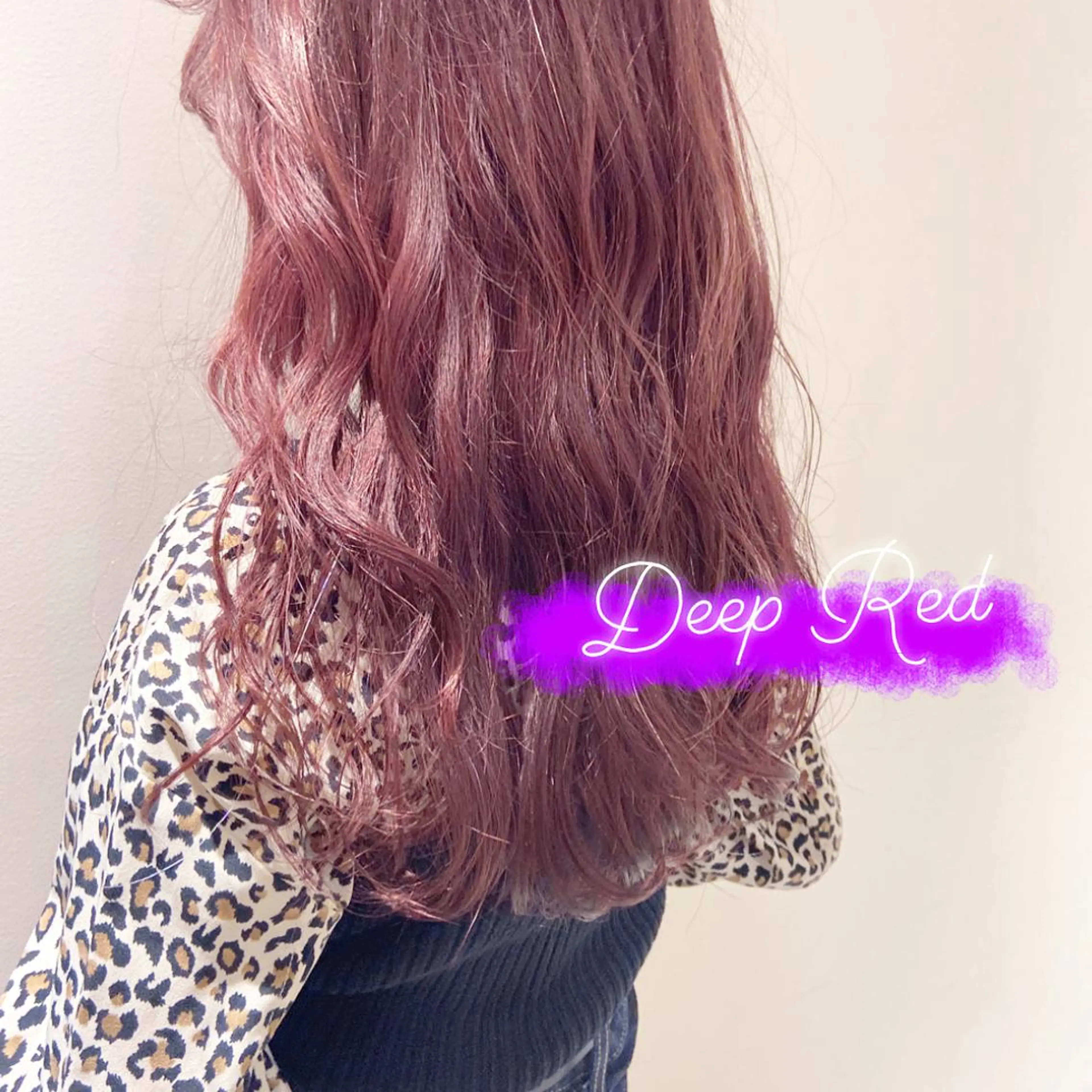 ミディアム カラー ヘアアレンジ レッドカラー レイヤーカット指名 No.1💖マユカのヘアスタイル