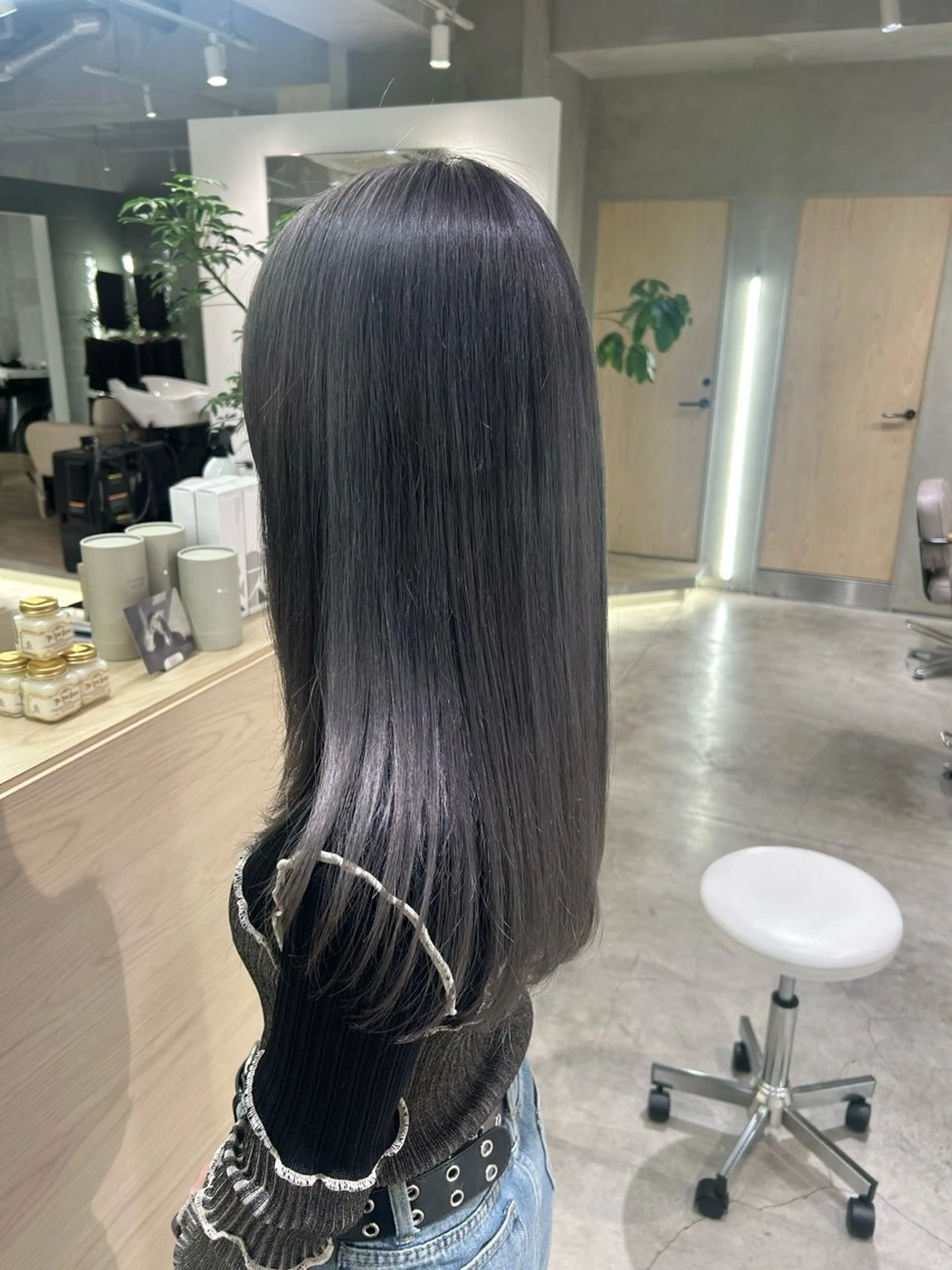 ミディアム カラー ブリーチ ヘアカラー 結衣/ 透明感カラー🎀のヘアスタイル